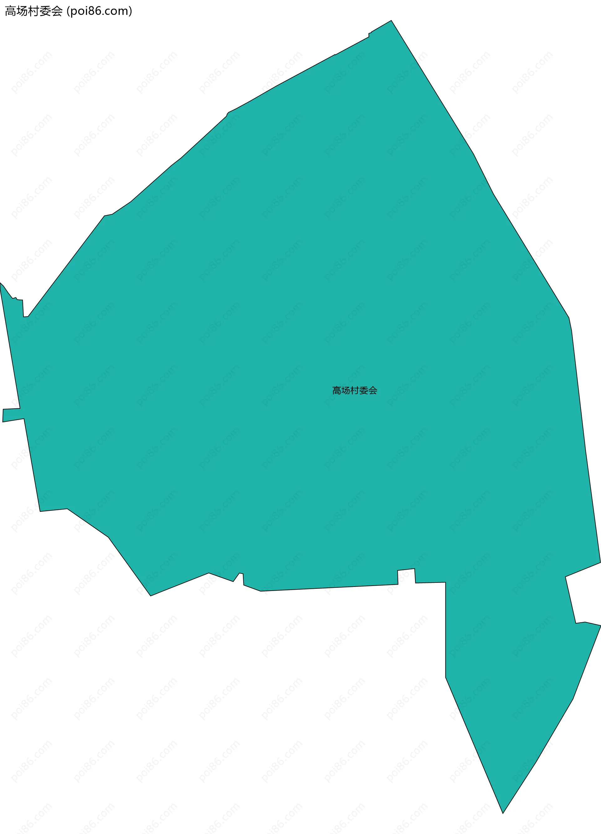 高场村委会边界地图