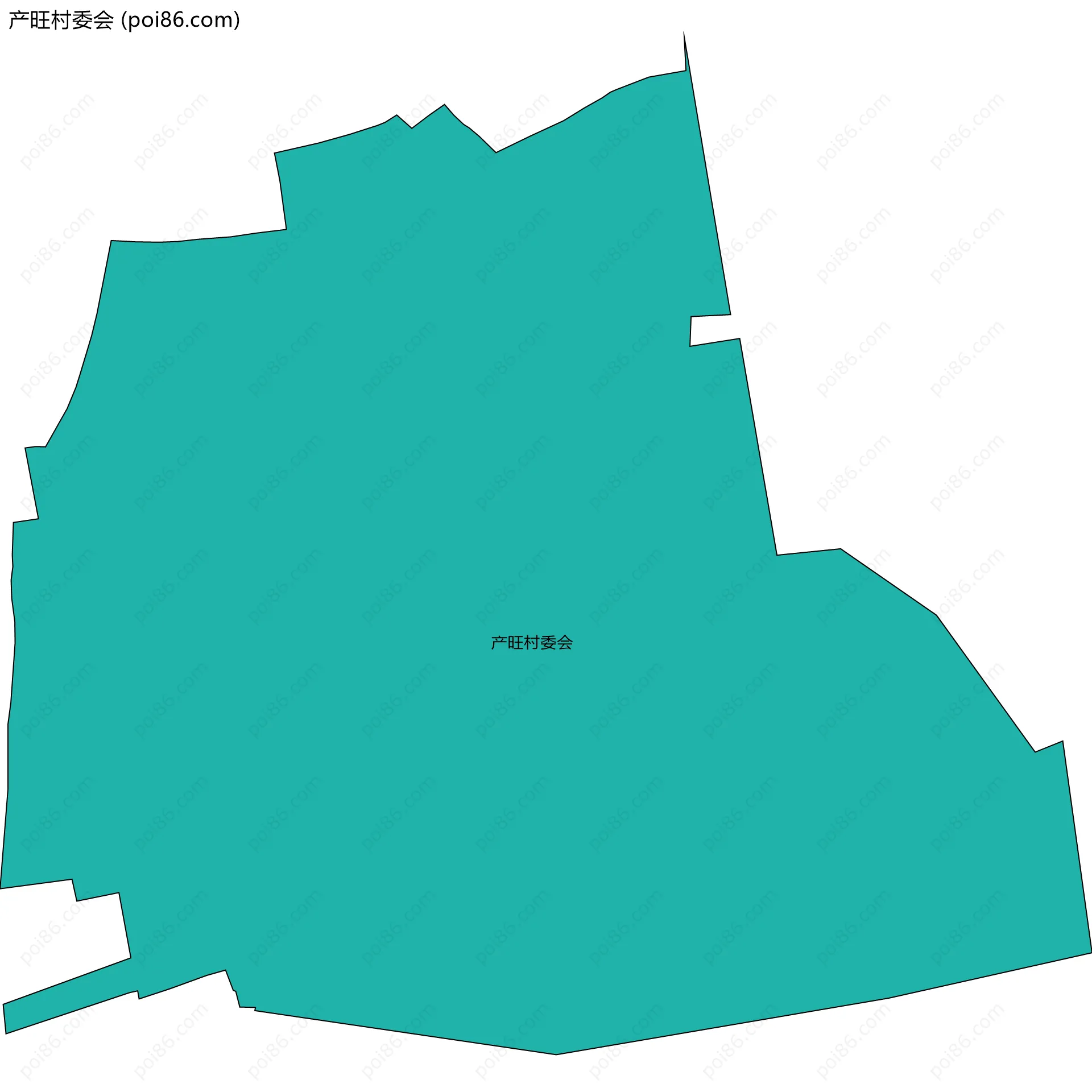 产旺村委会边界地图