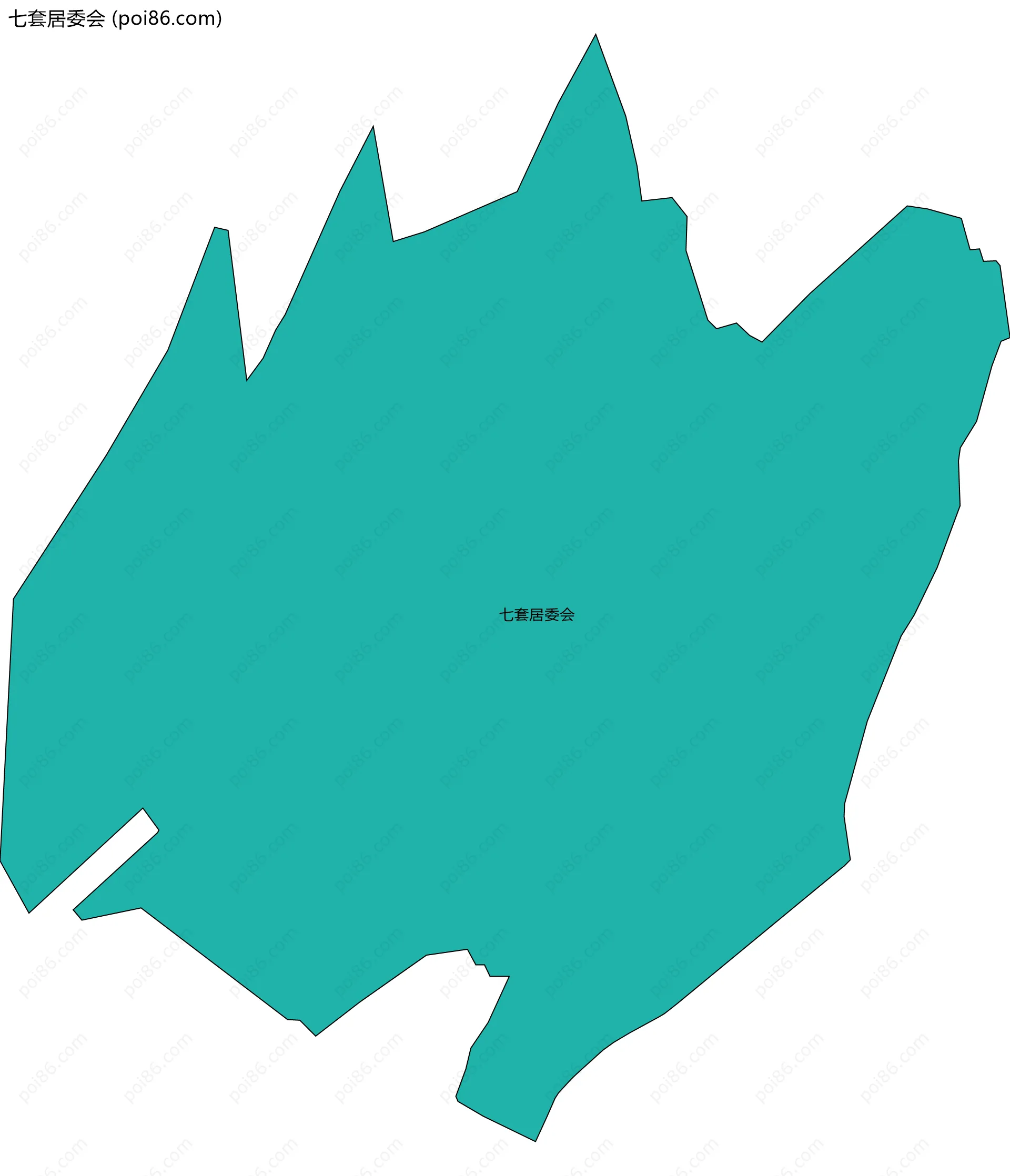 七套居委会边界地图