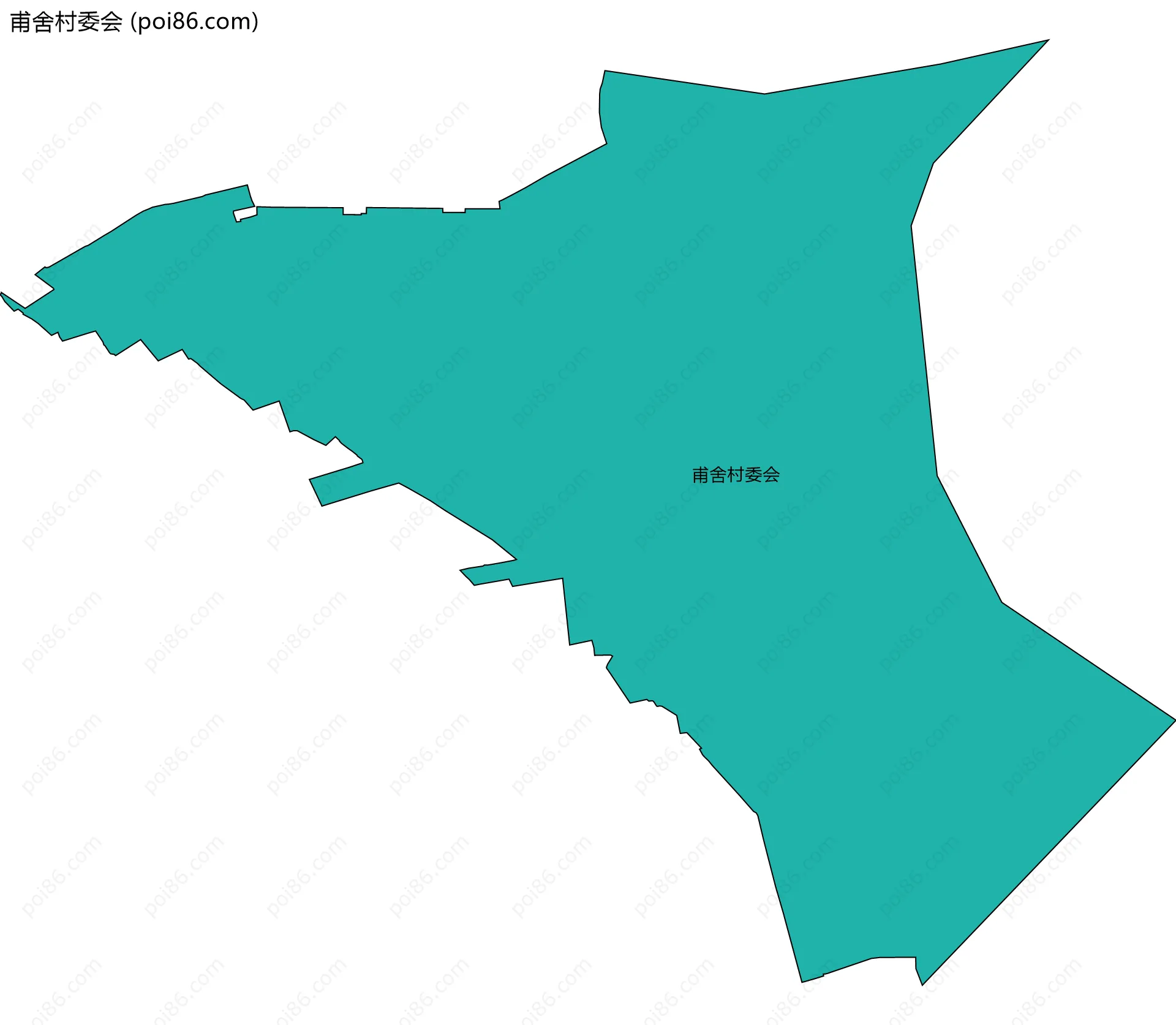 甫舍村委会边界地图