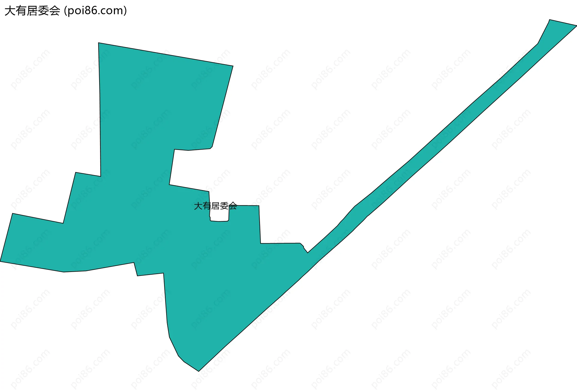 大有居委会边界地图