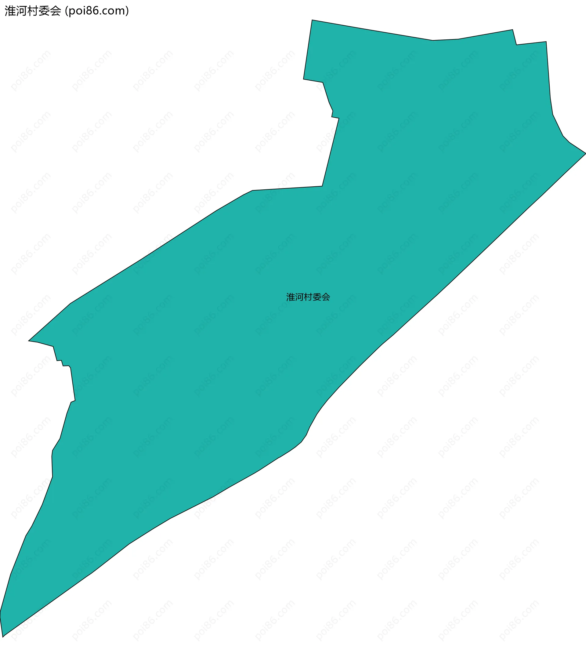 淮河村委会边界地图