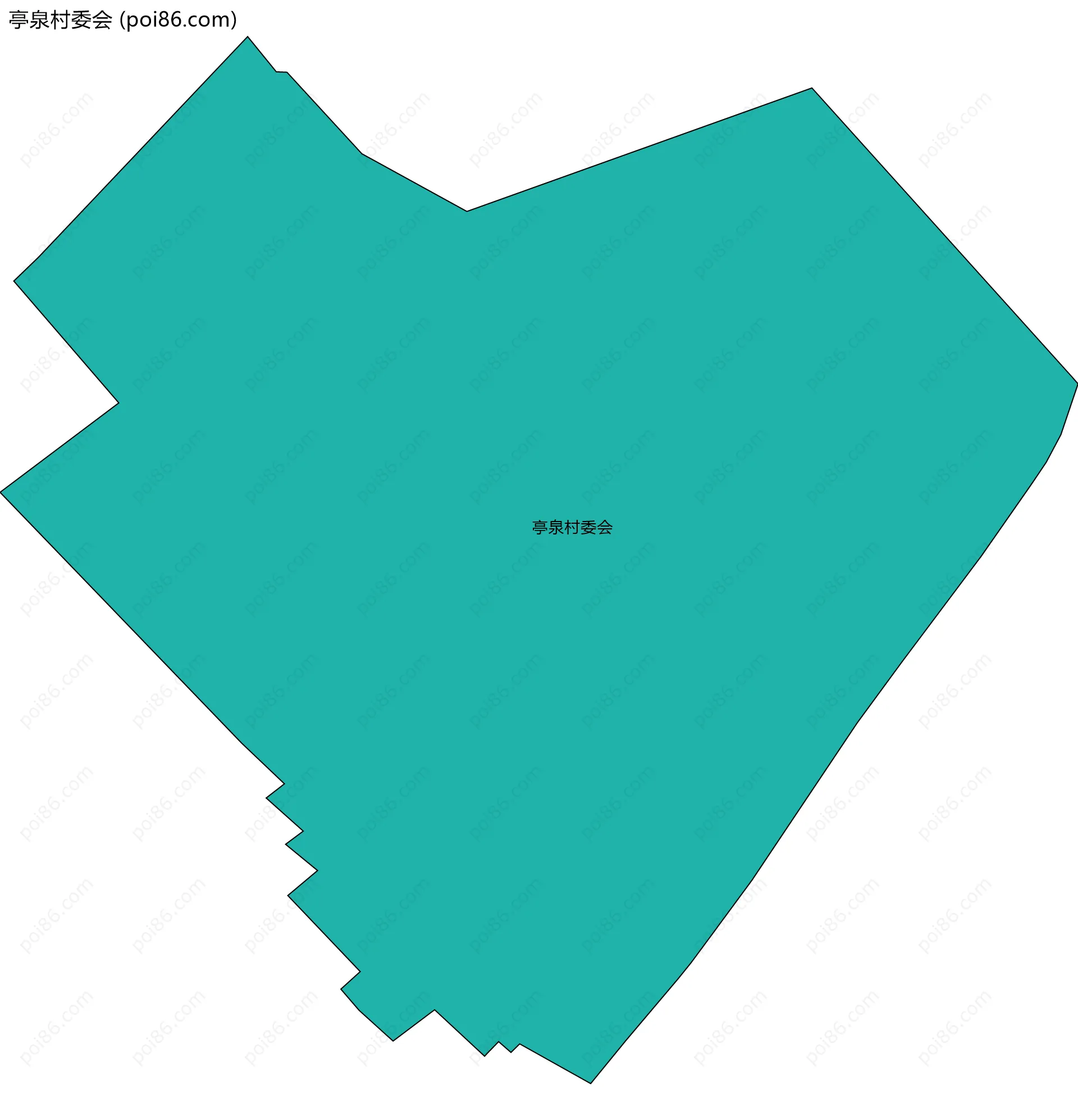 亭泉村委会边界地图