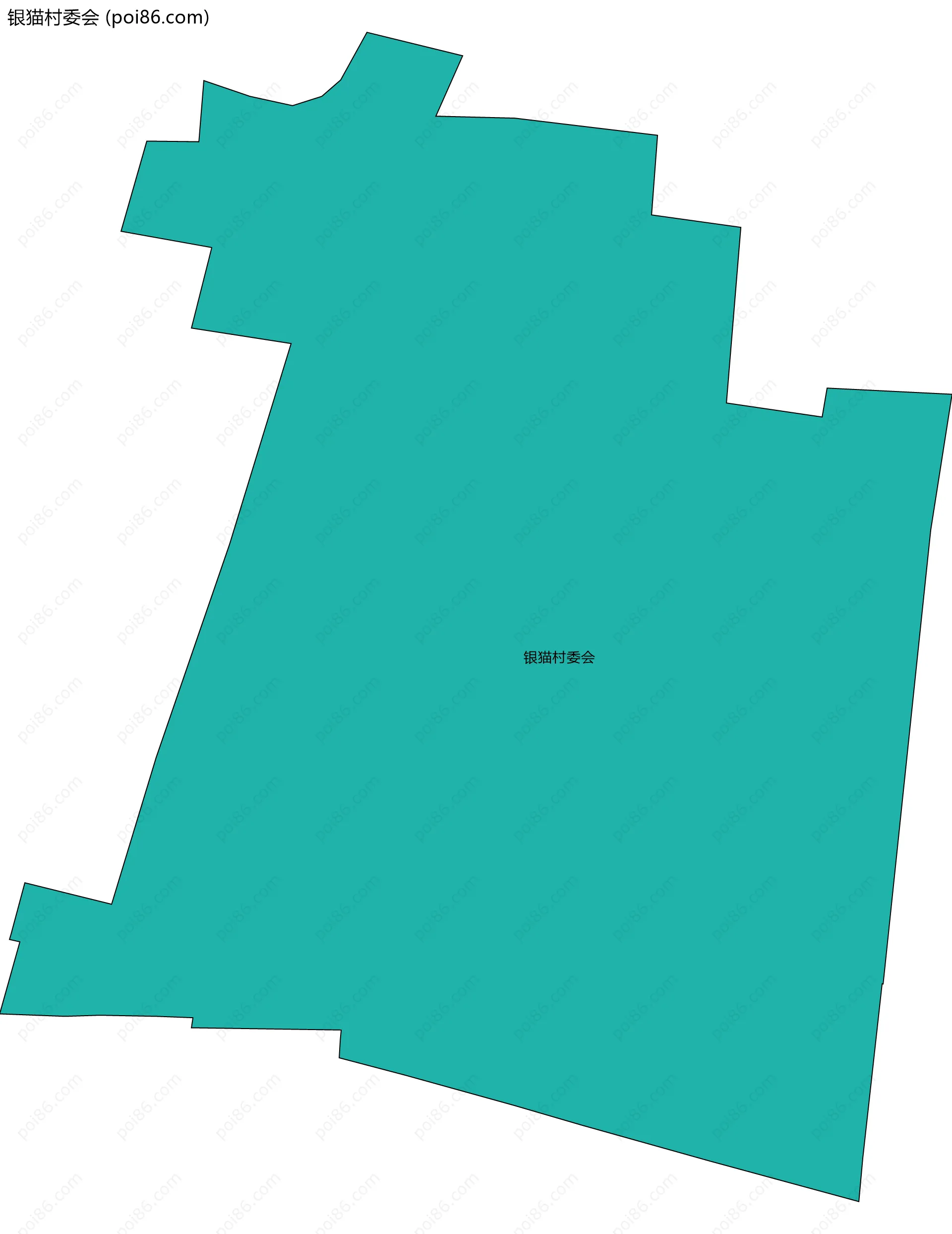 银猫村委会边界地图