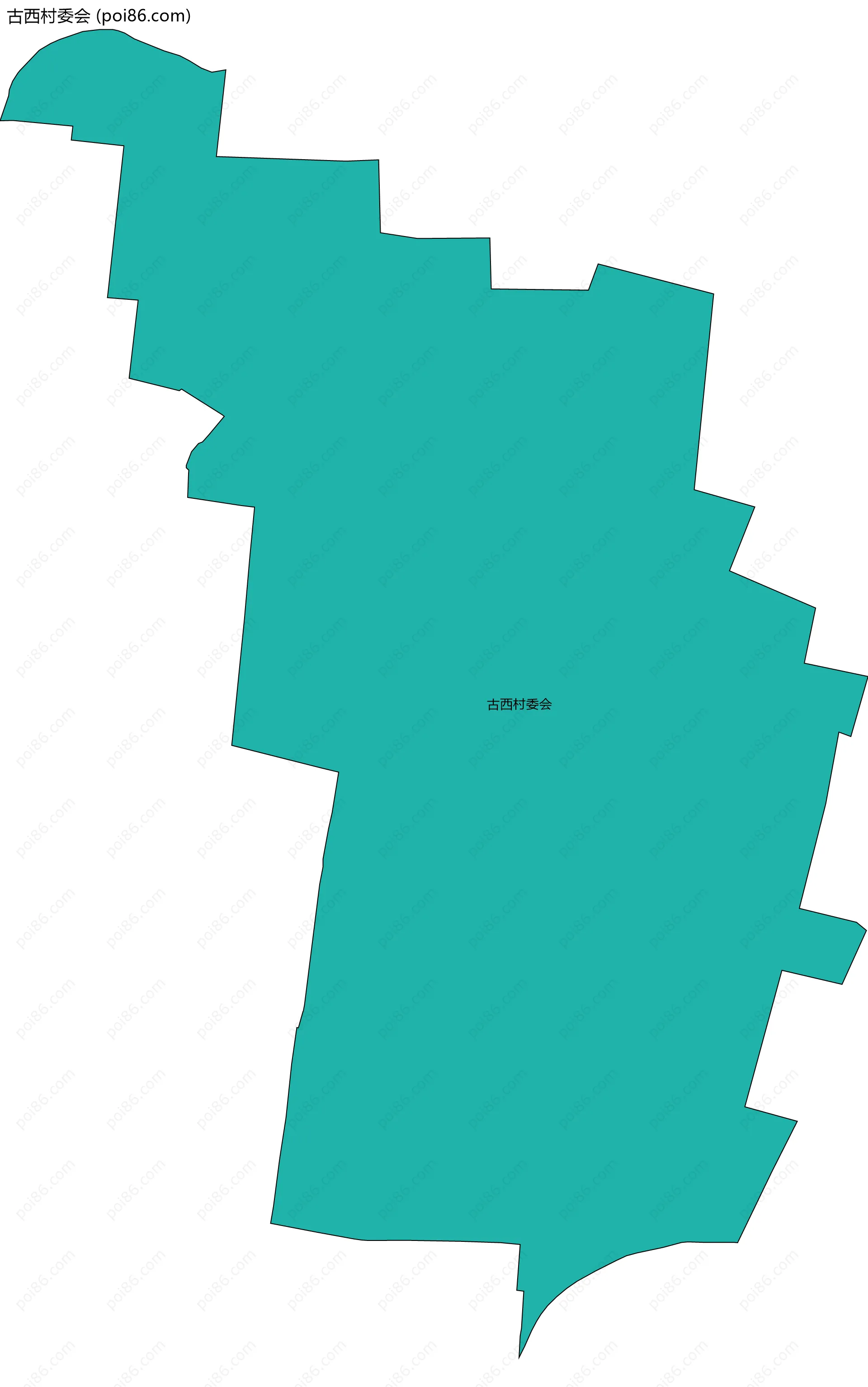 古西村委会边界地图