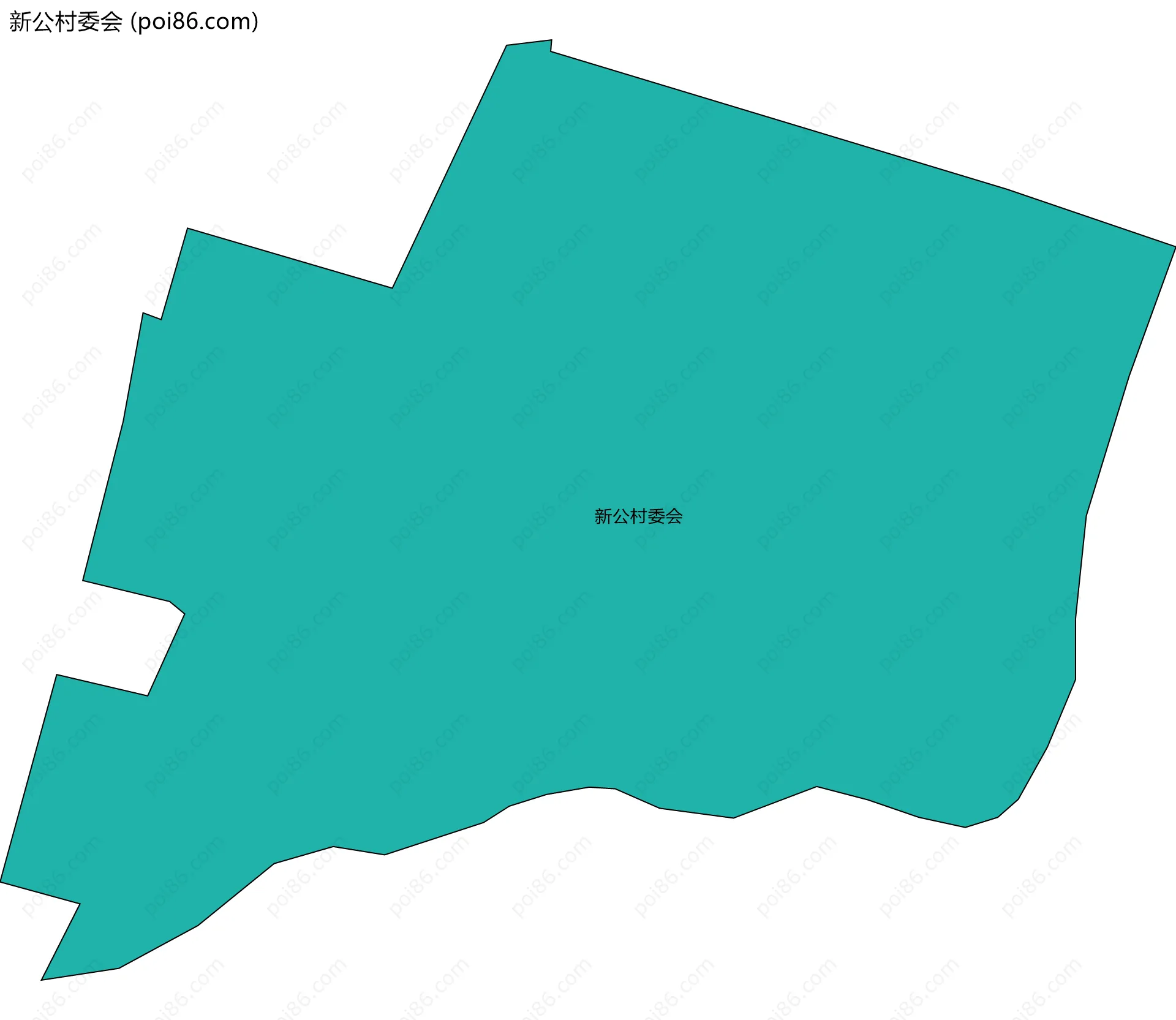 新公村委会边界地图