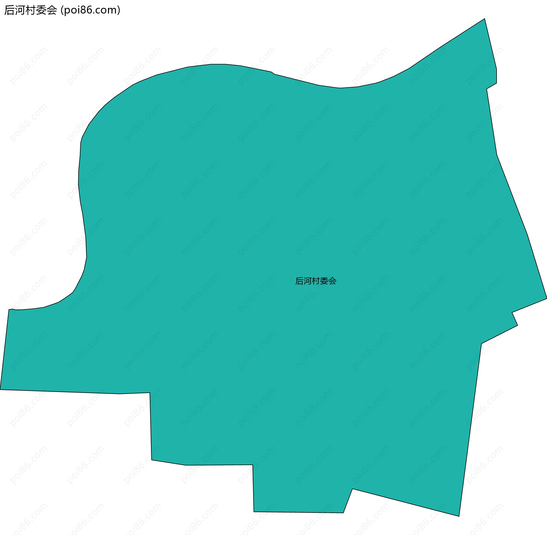 后河村委会边界地图