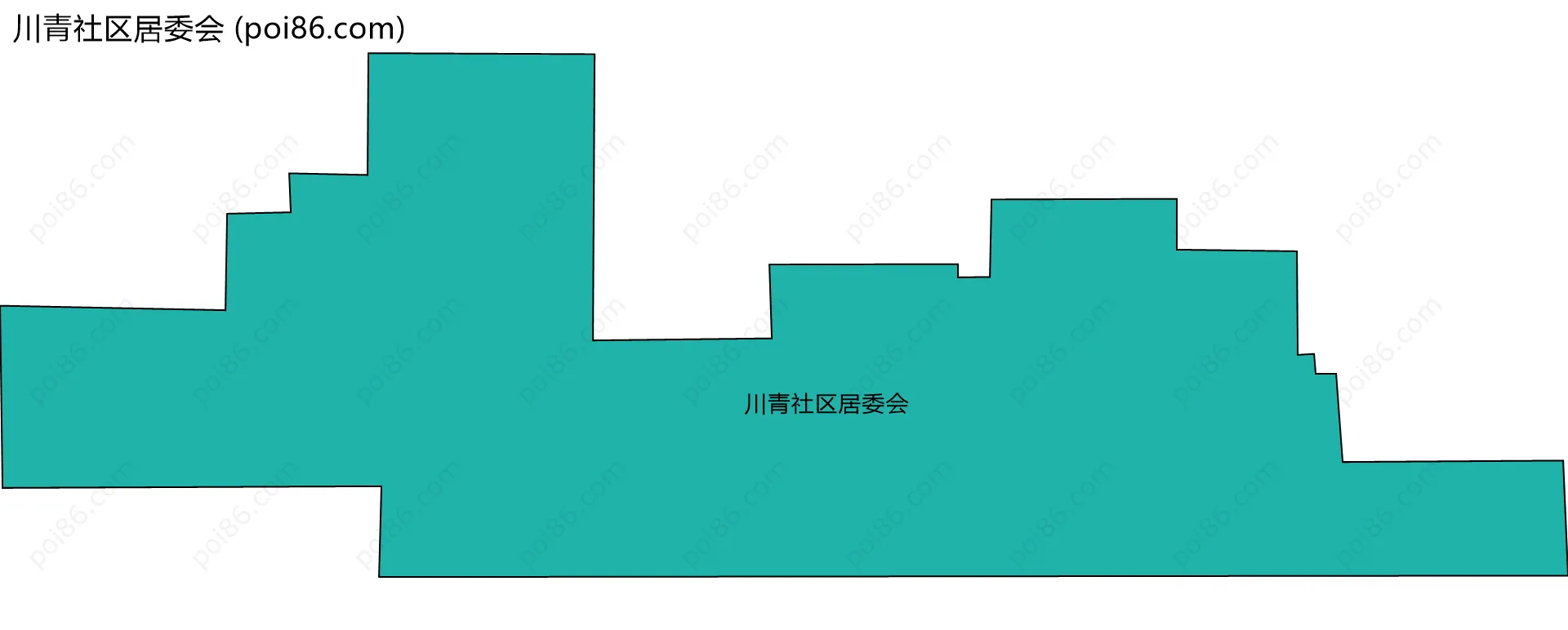 川青社区居委会边界地图