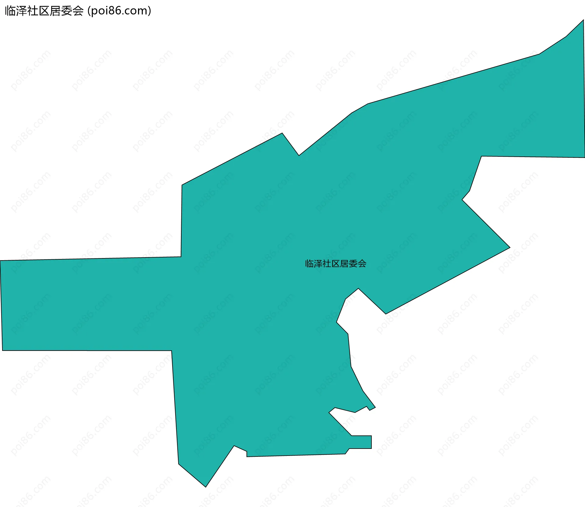 临泽社区居委会边界地图