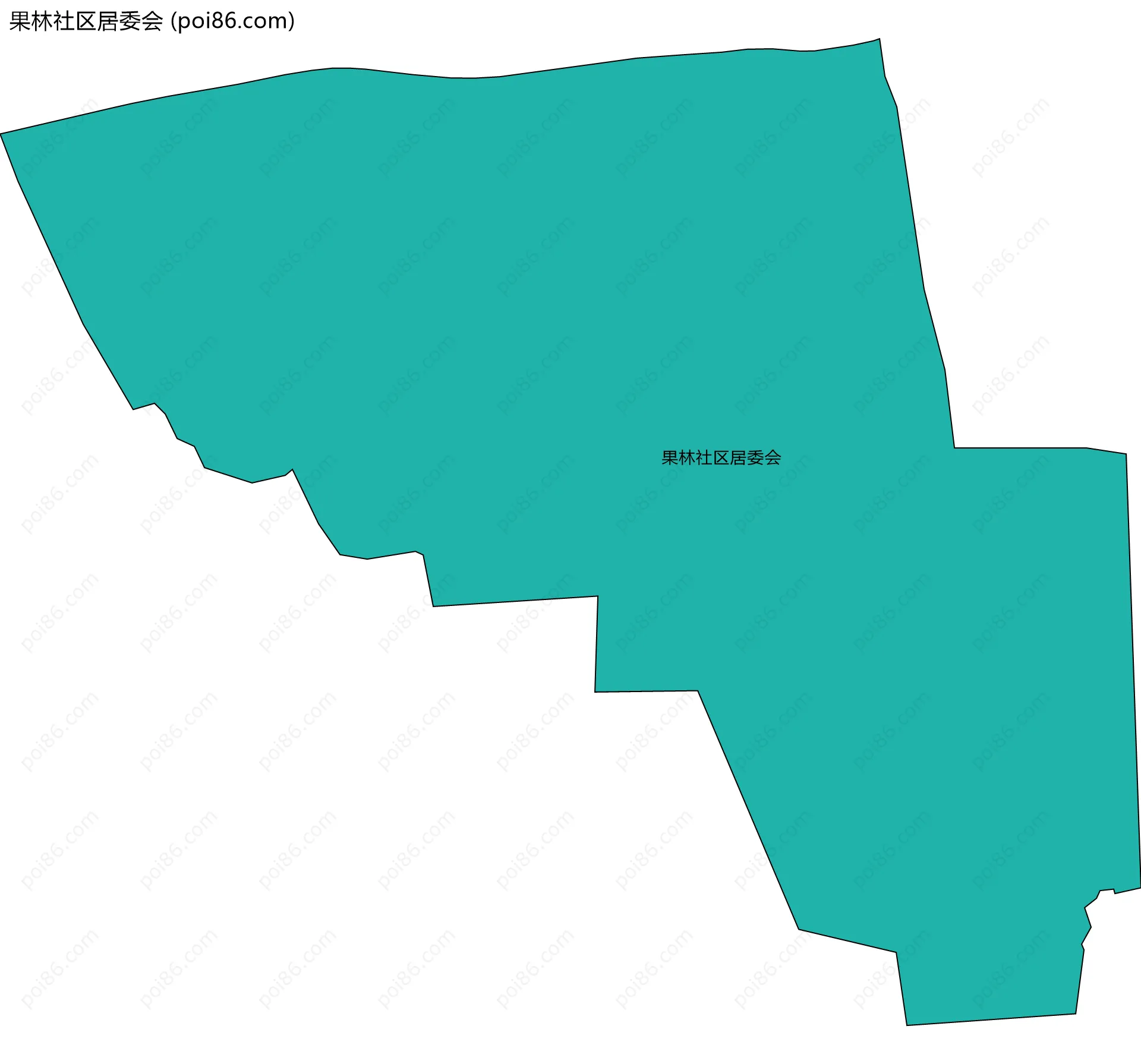 果林社区居委会边界地图