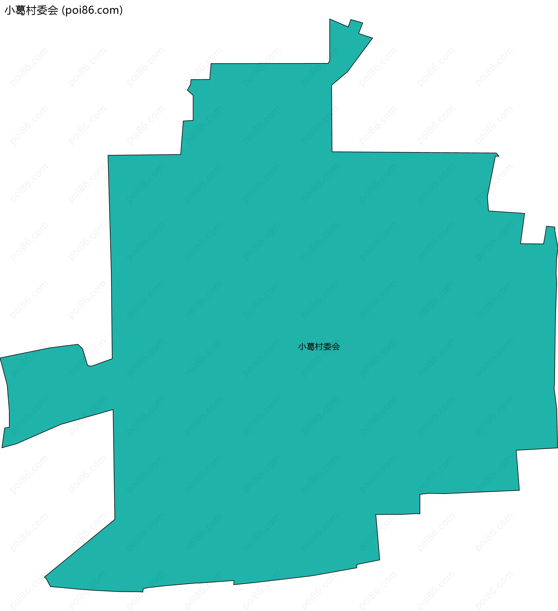 小葛村委会边界地图