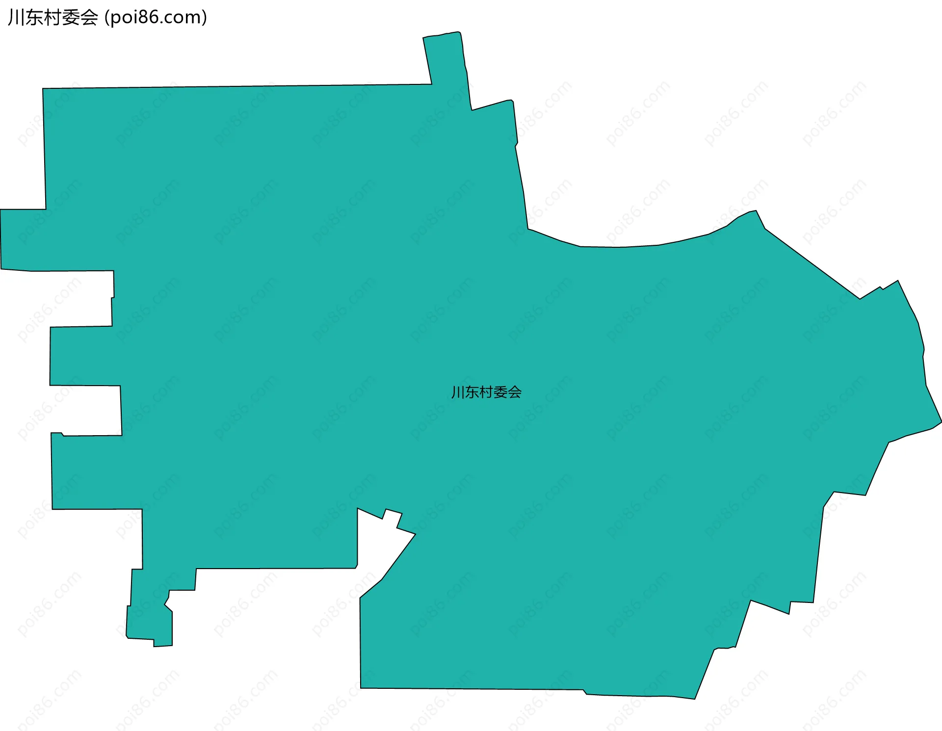 川东村委会边界地图