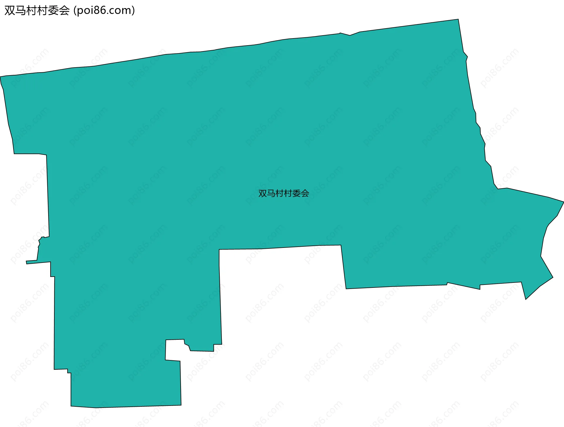 双马村村委会边界地图