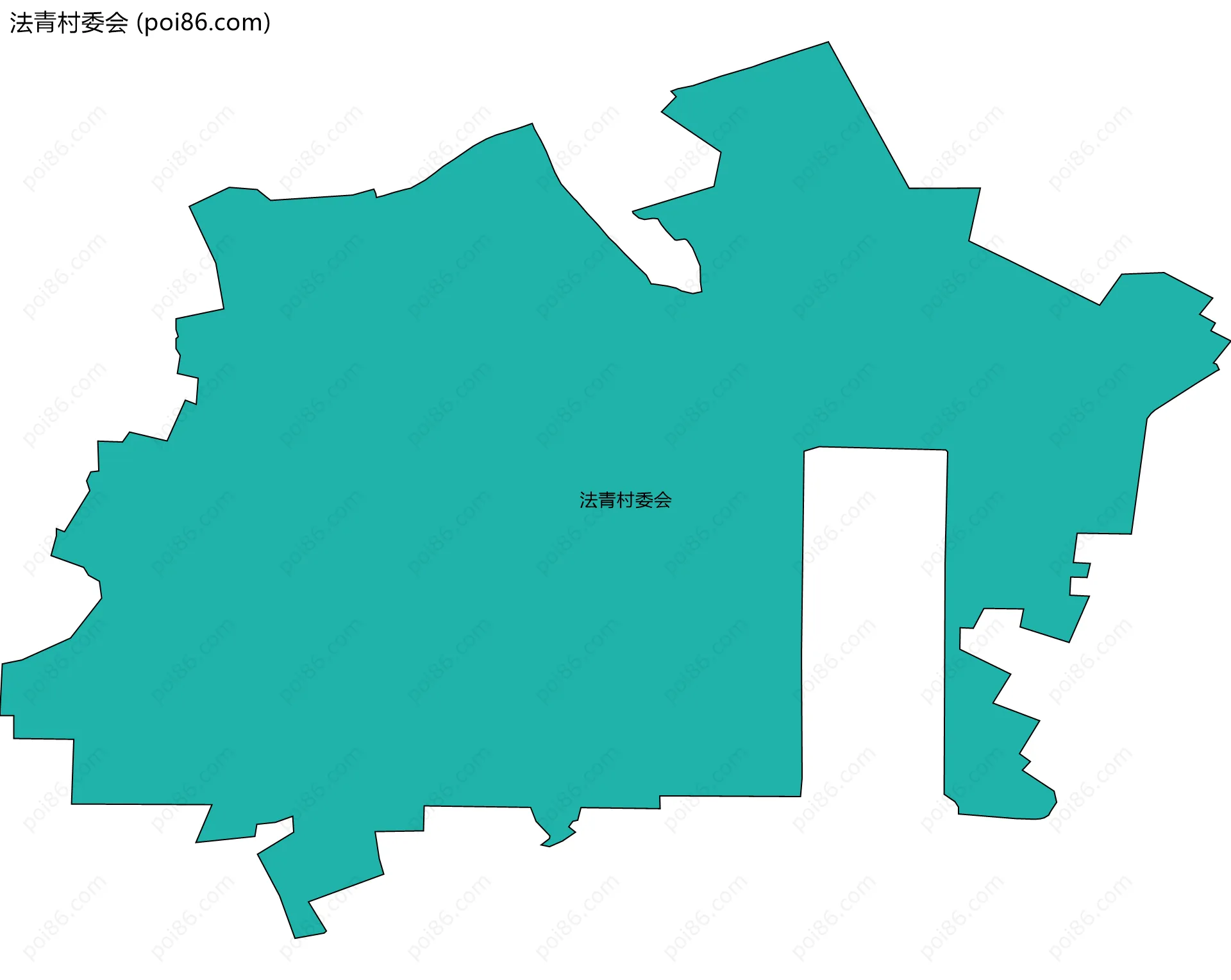 法青村委会边界地图