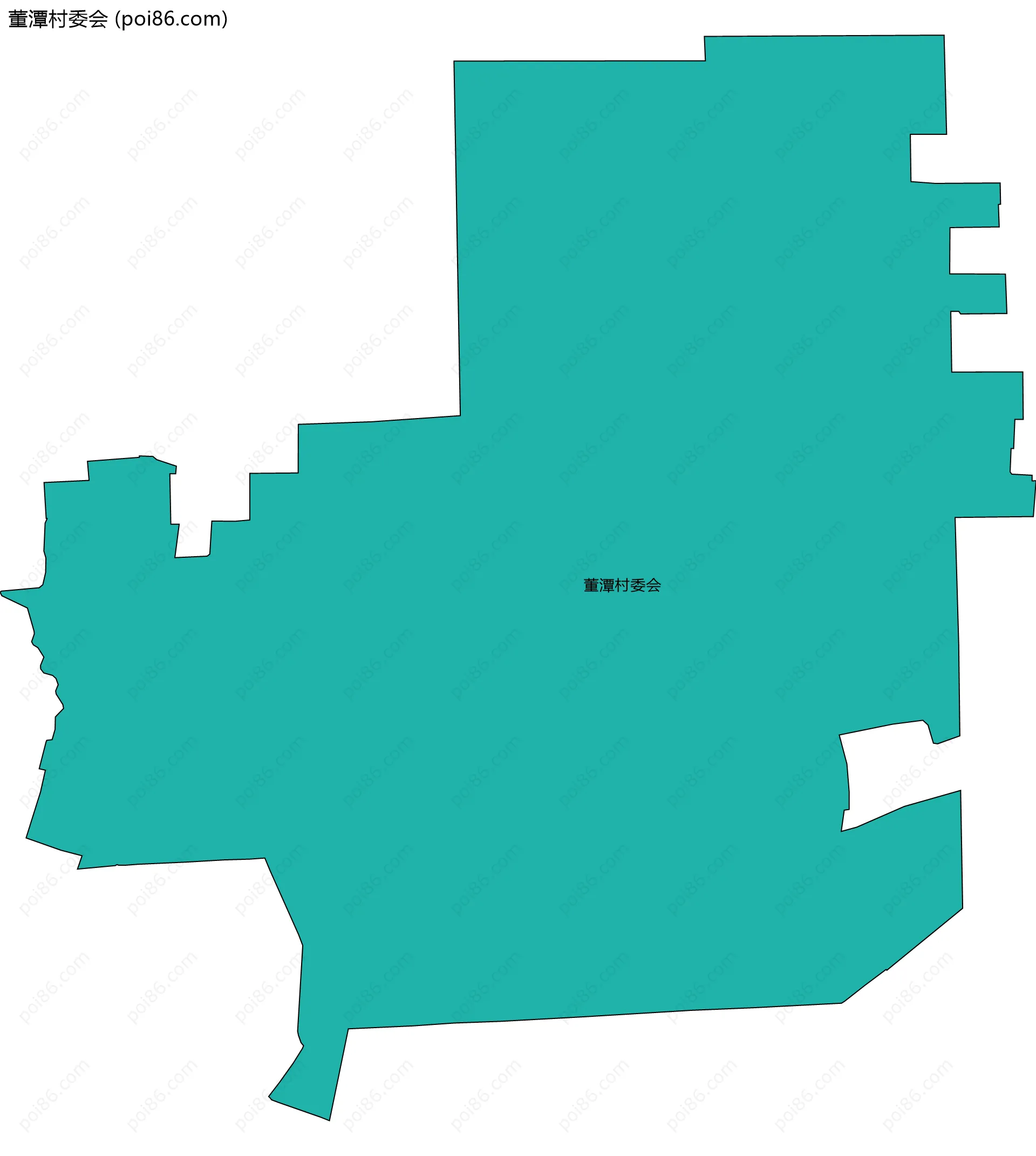 董潭村委会边界地图