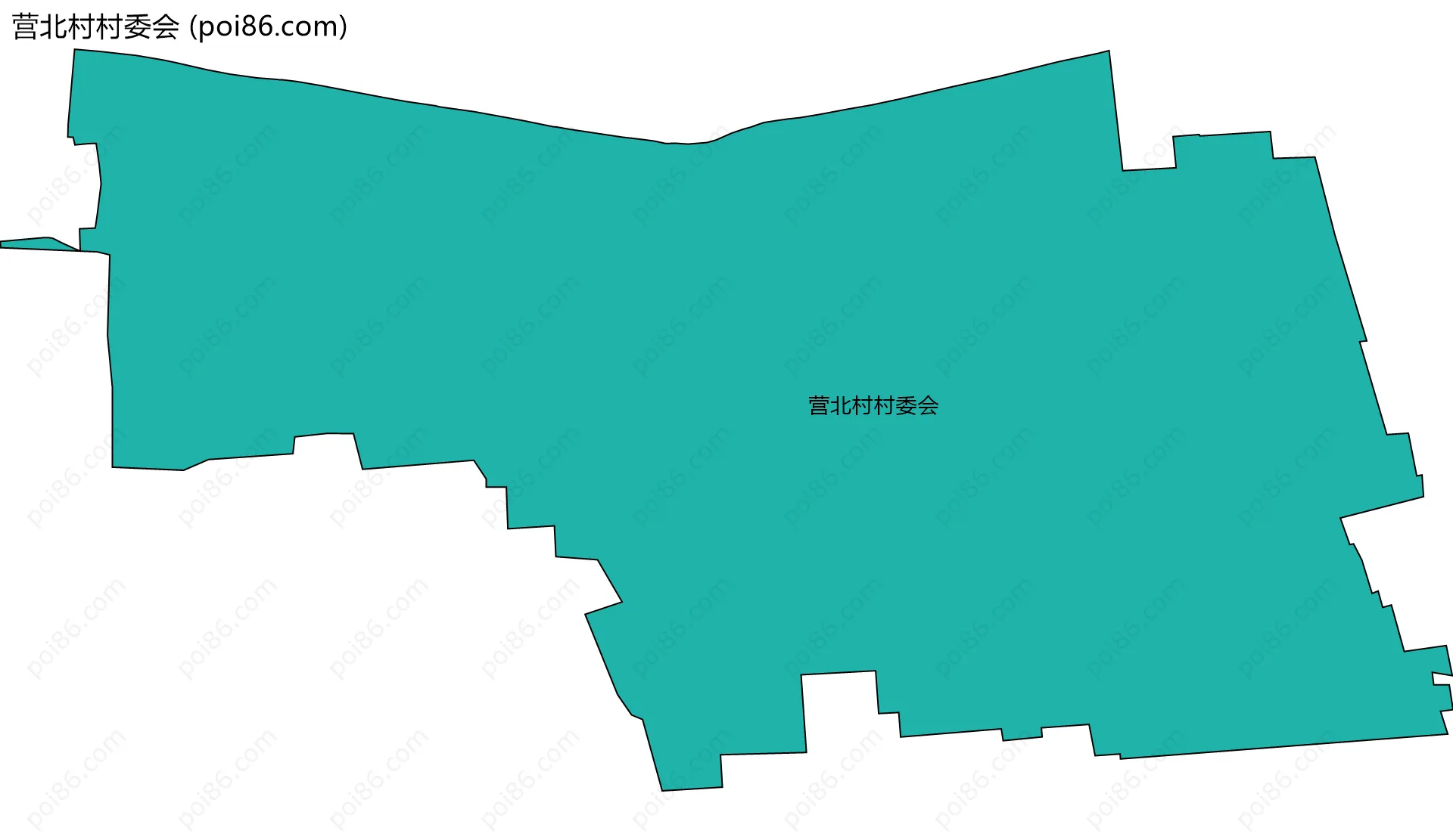 营北村村委会边界地图