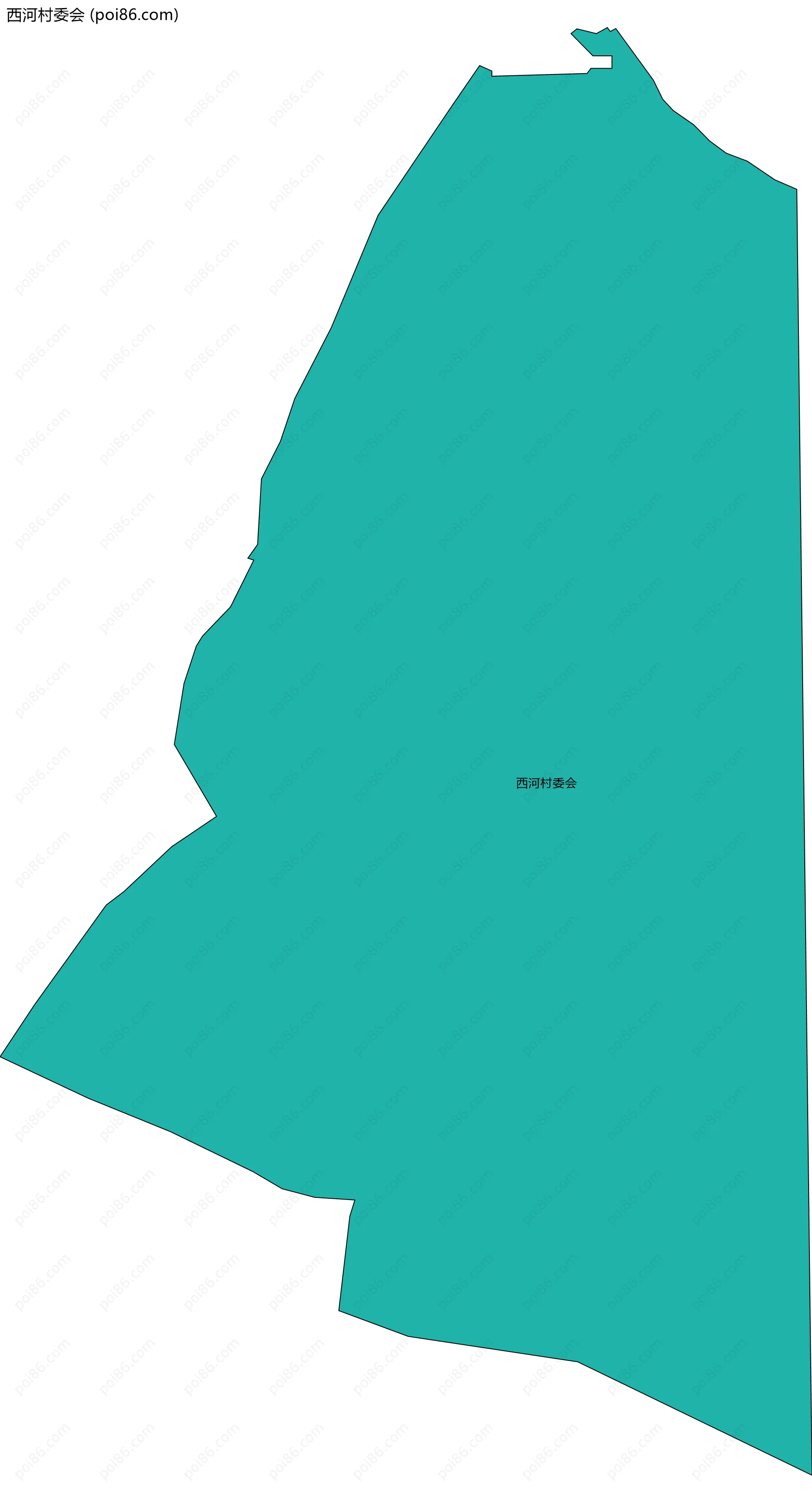 西河村委会边界地图