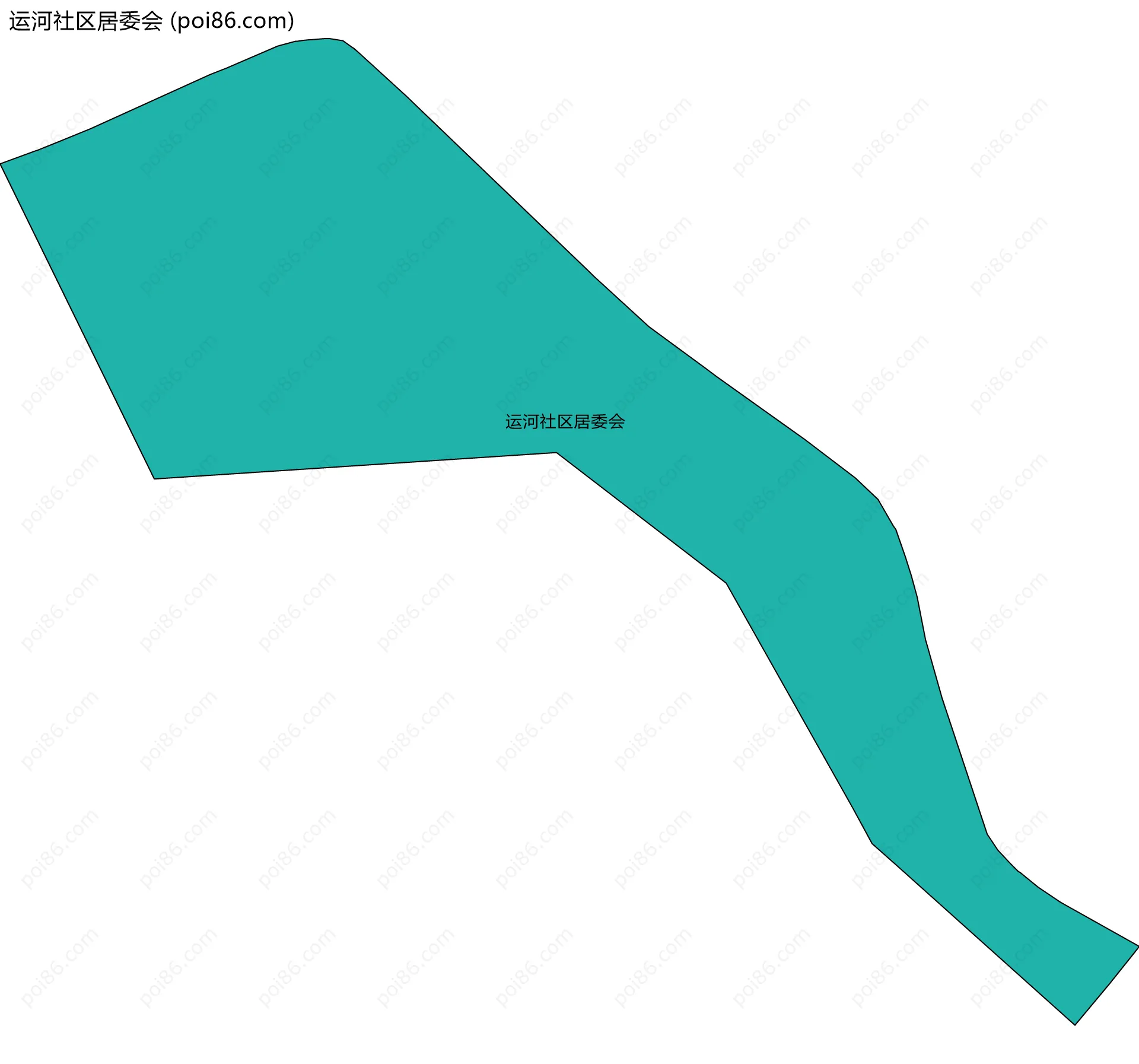 运河社区居委会边界地图