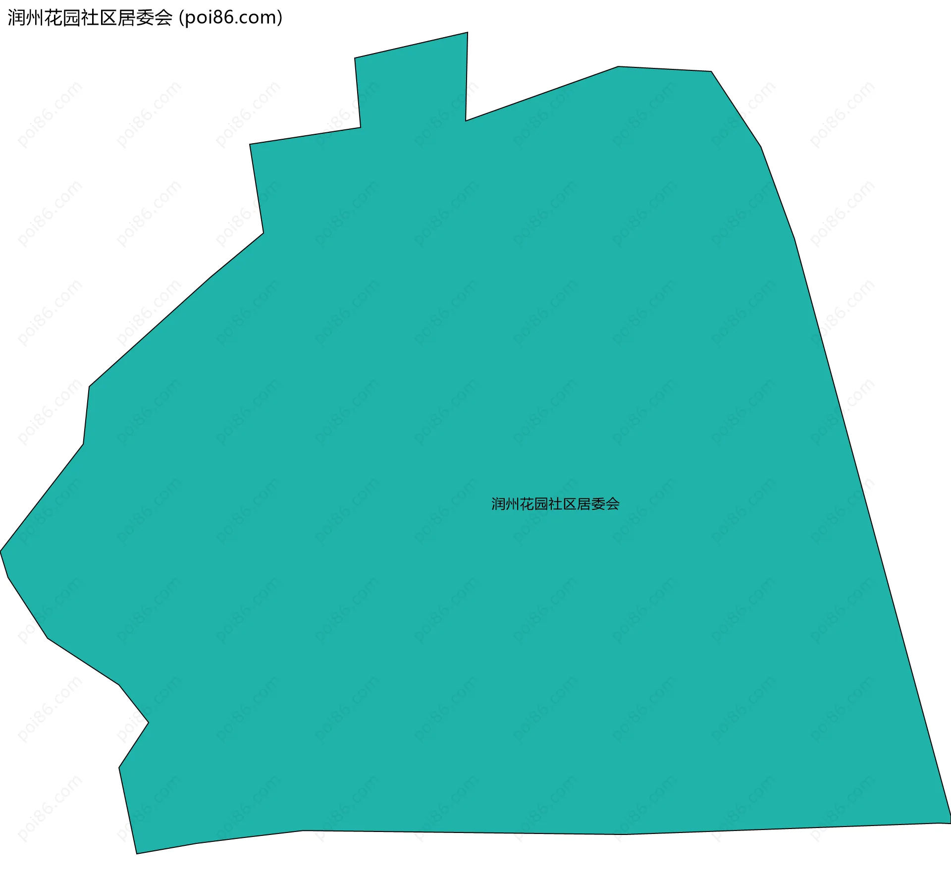 润州花园社区居委会边界地图