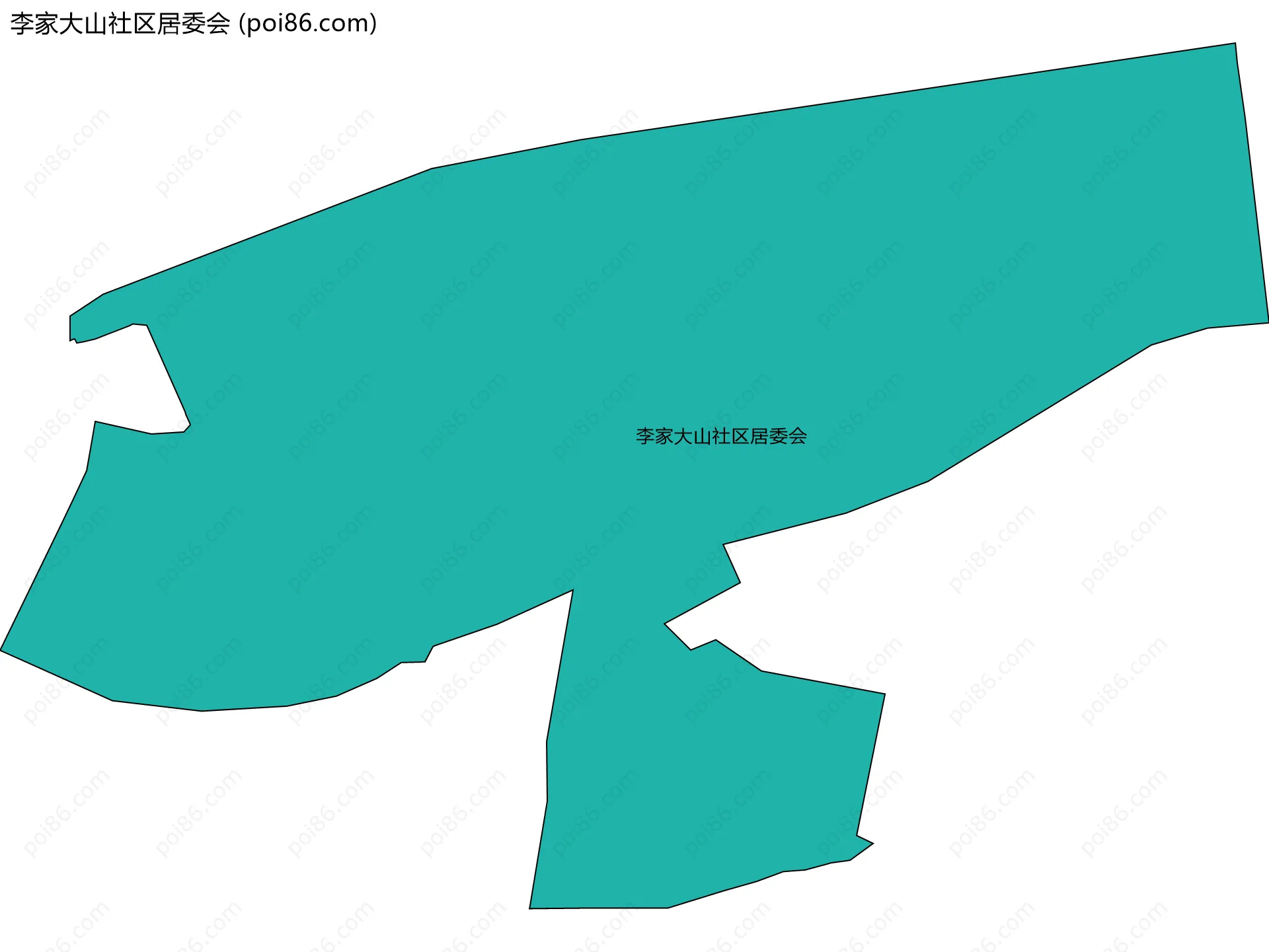 李家大山社区居委会边界地图