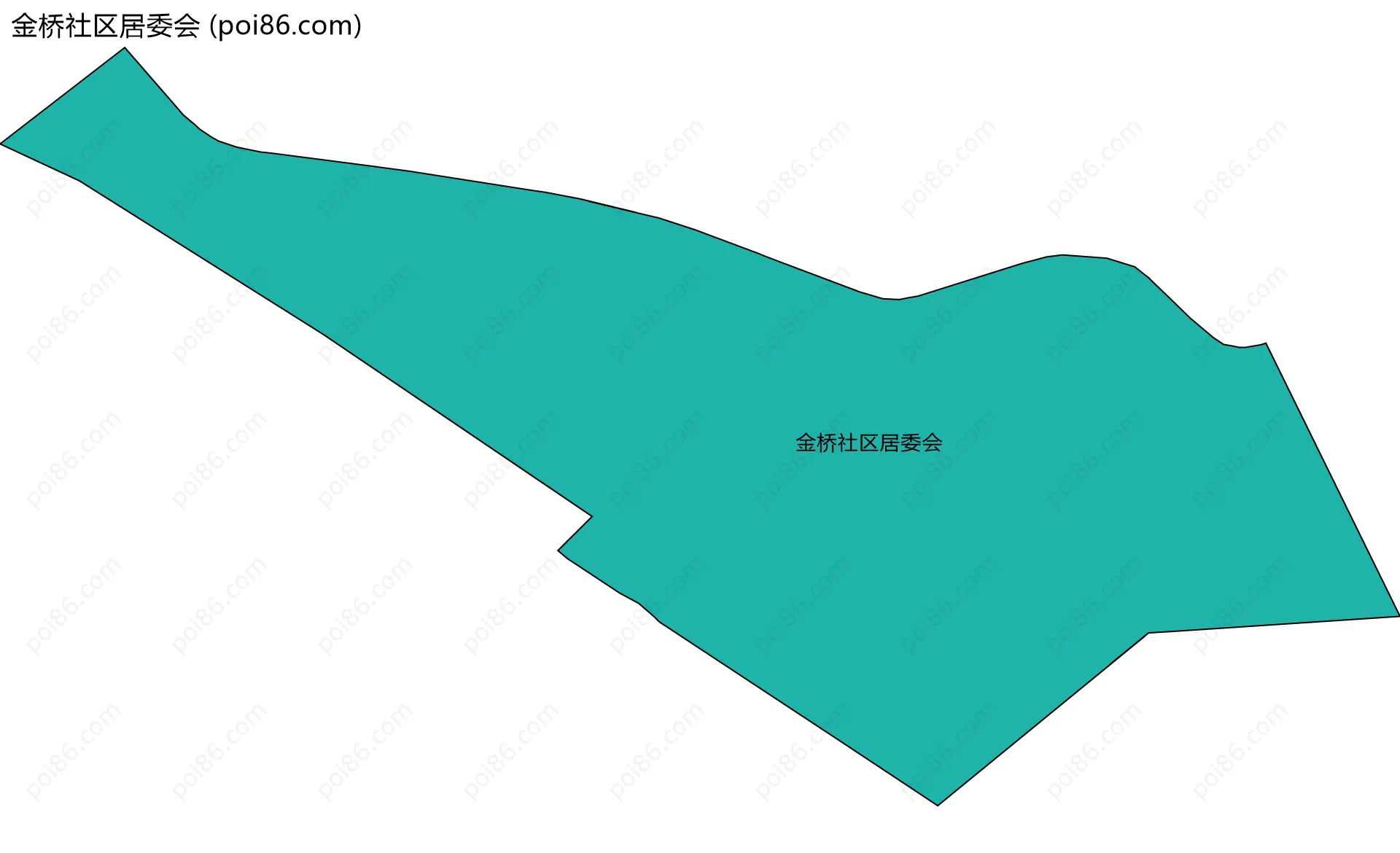 金桥社区居委会边界地图
