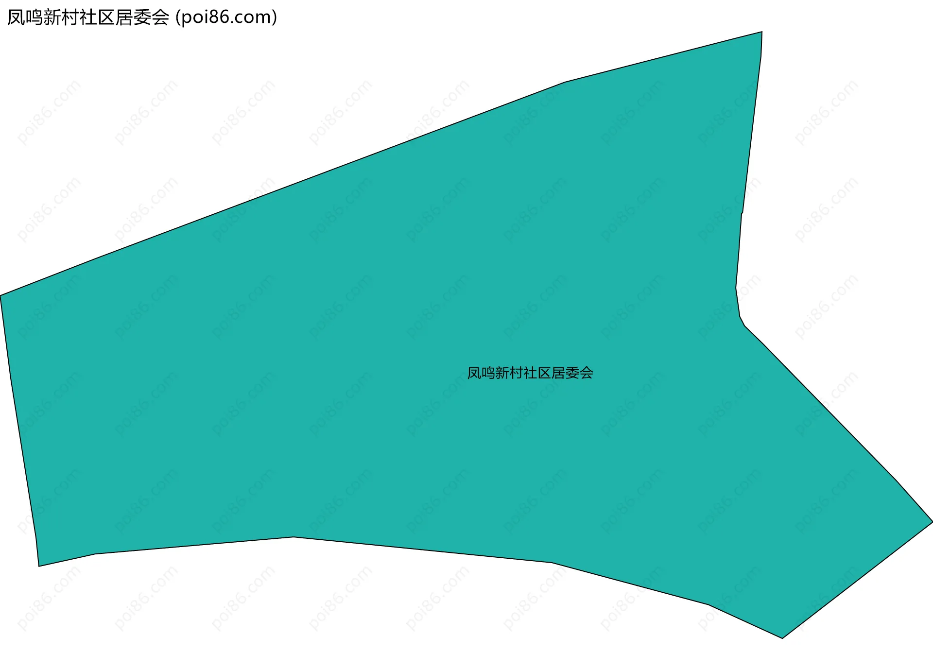 凤鸣新村社区居委会边界地图