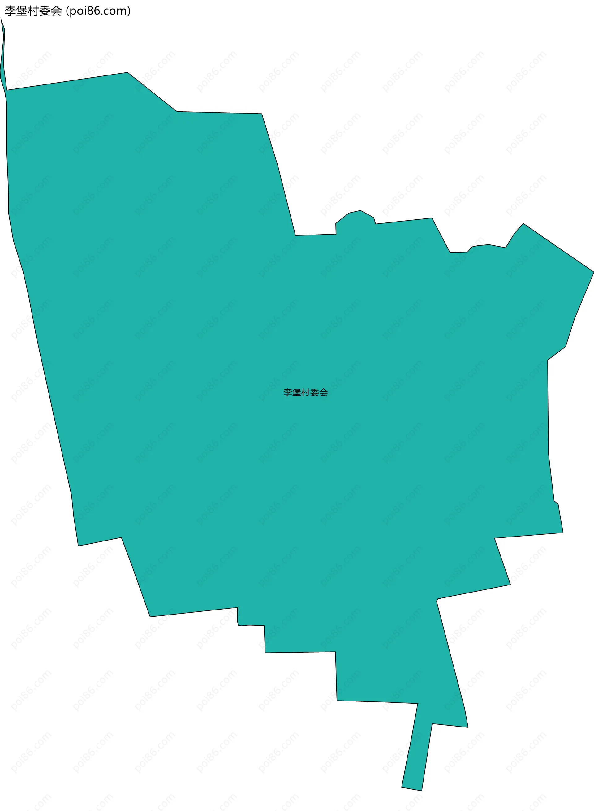 李堡村委会边界地图