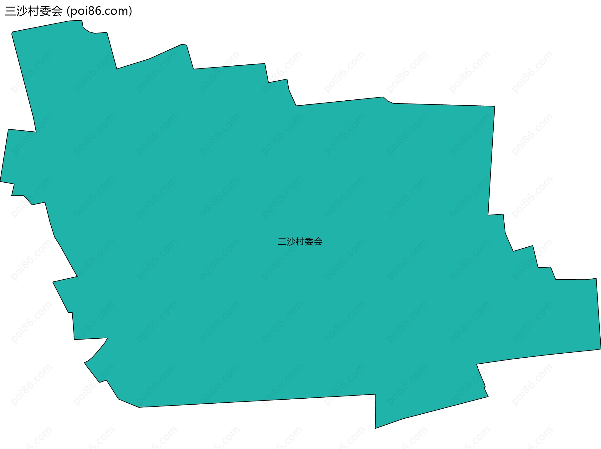三沙村委会边界地图