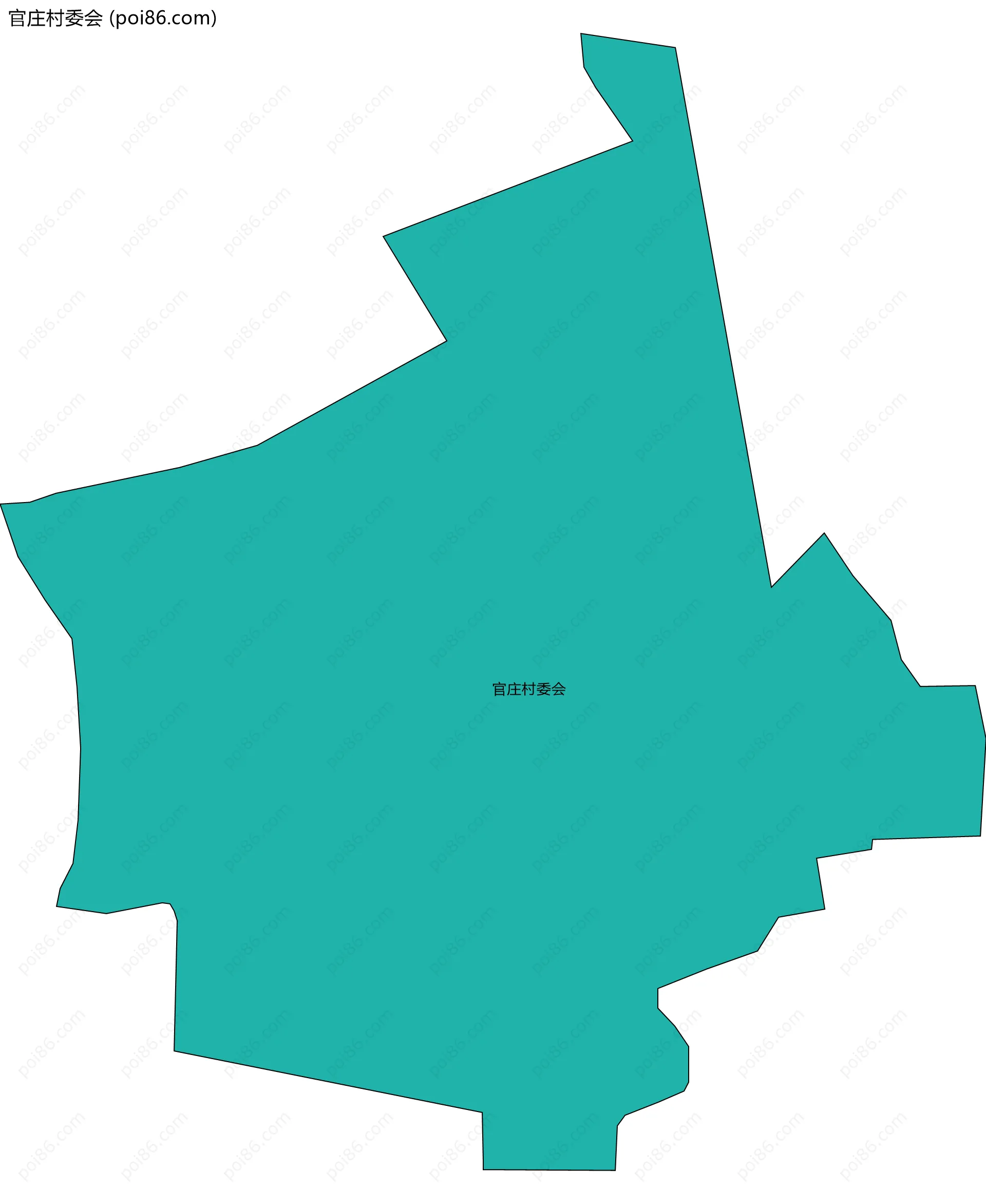 官庄村委会边界地图