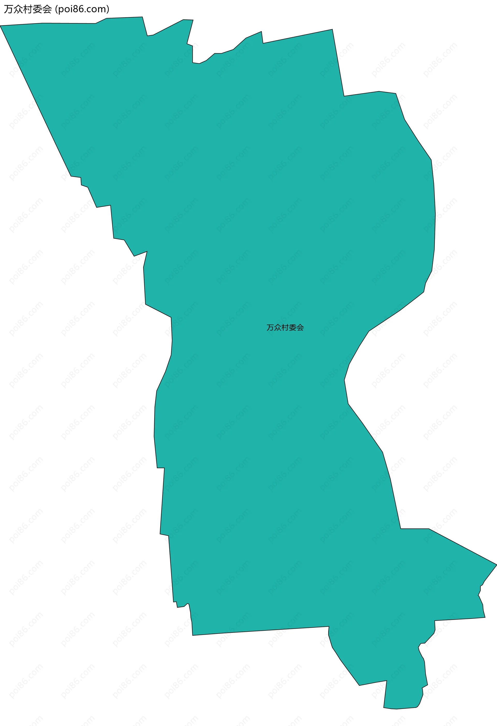 万众村委会边界地图