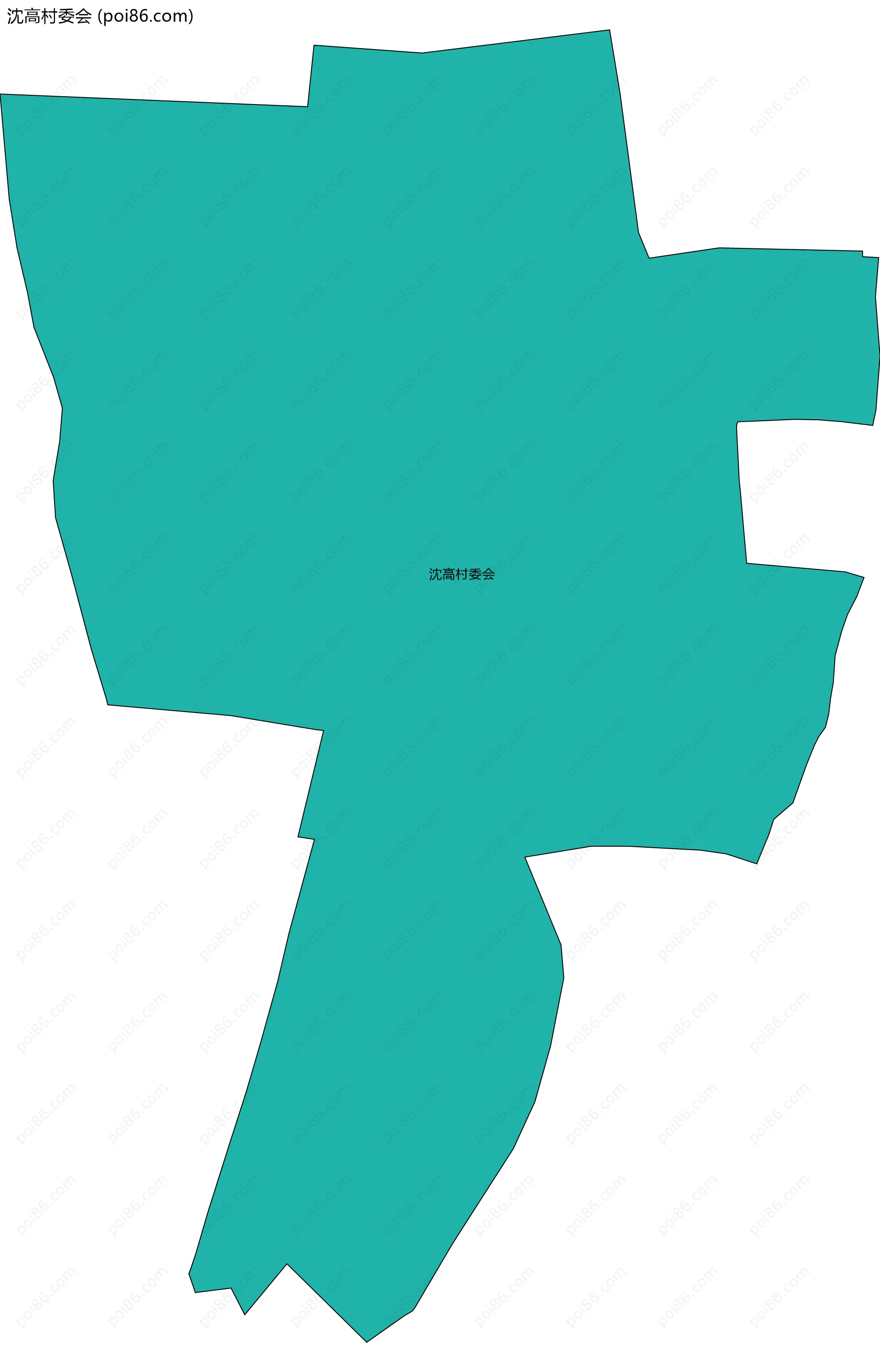 沈高村委会边界地图