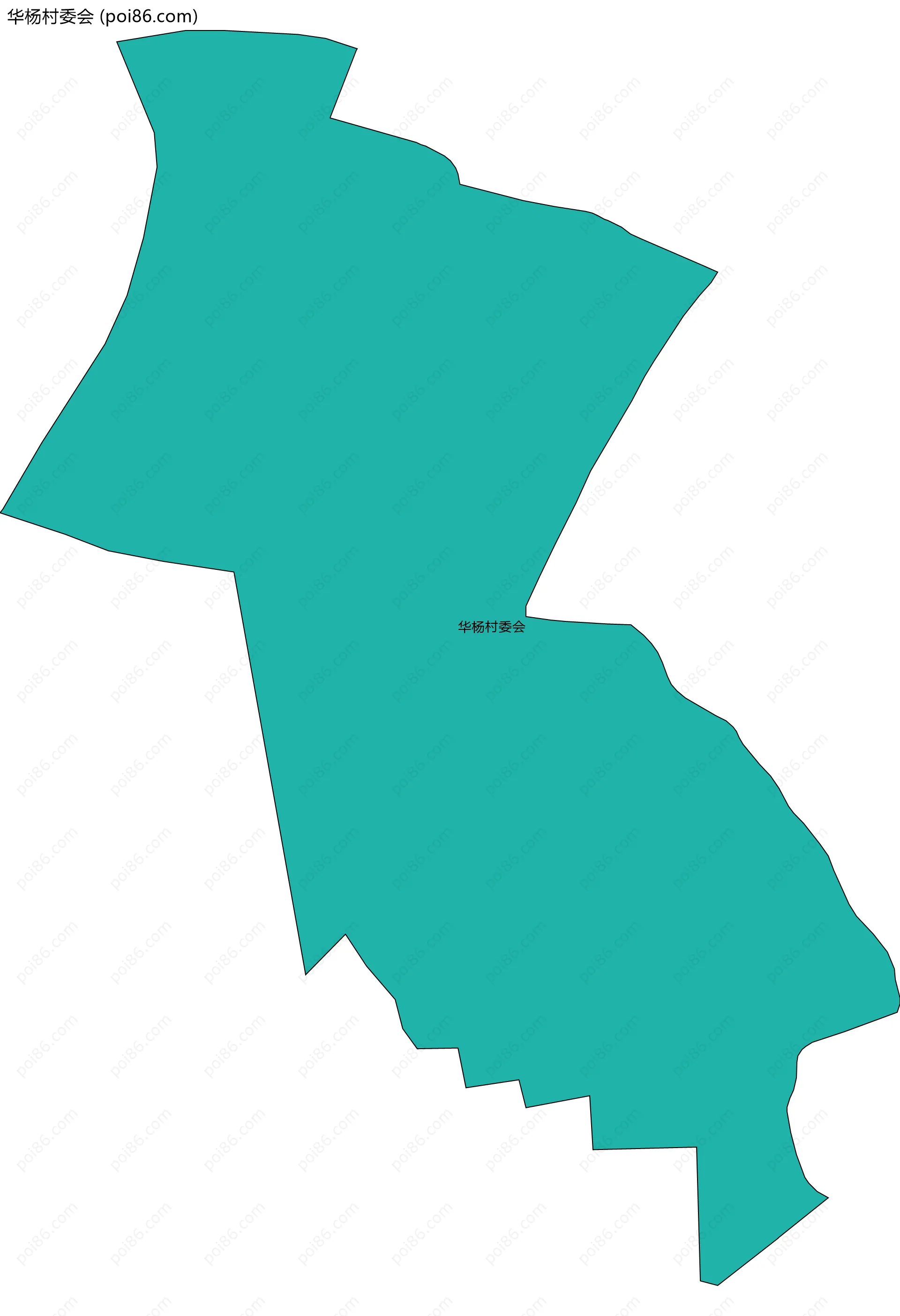 华杨村委会边界地图