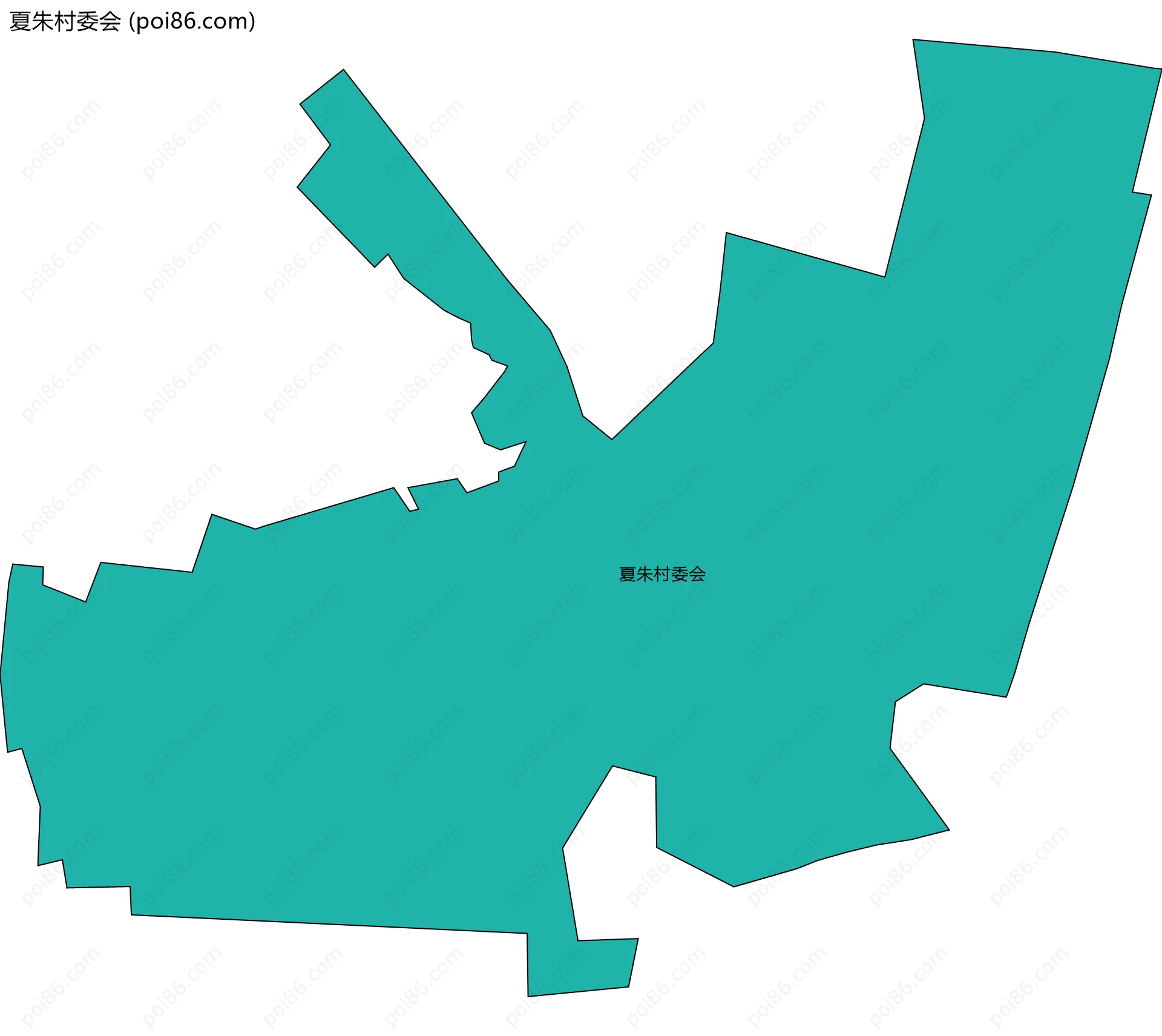 夏朱村委会边界地图