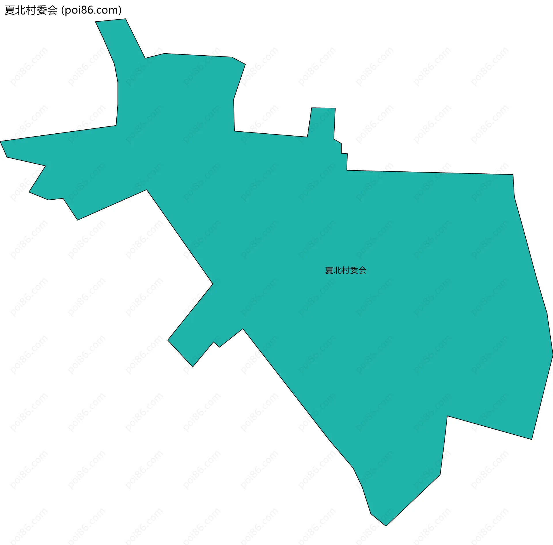 夏北村委会边界地图