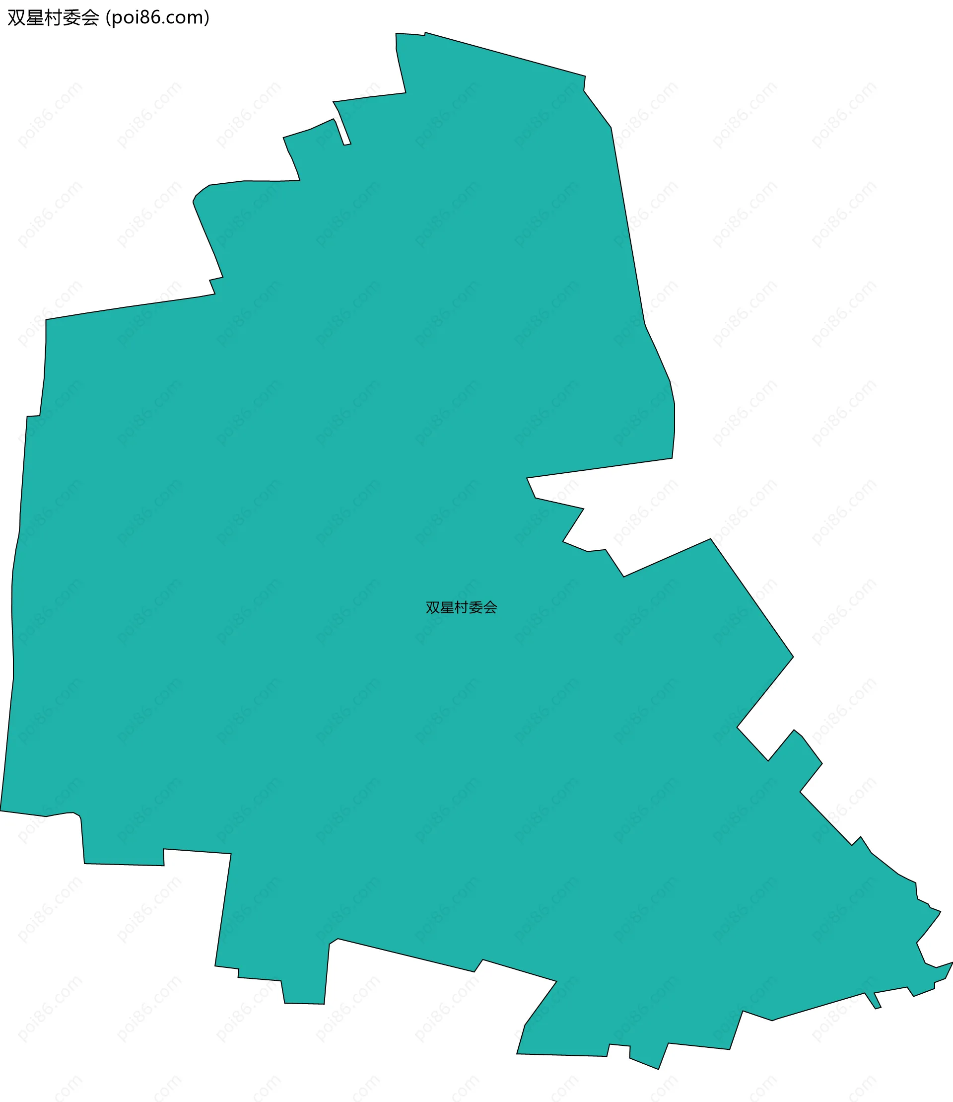 双星村委会边界地图