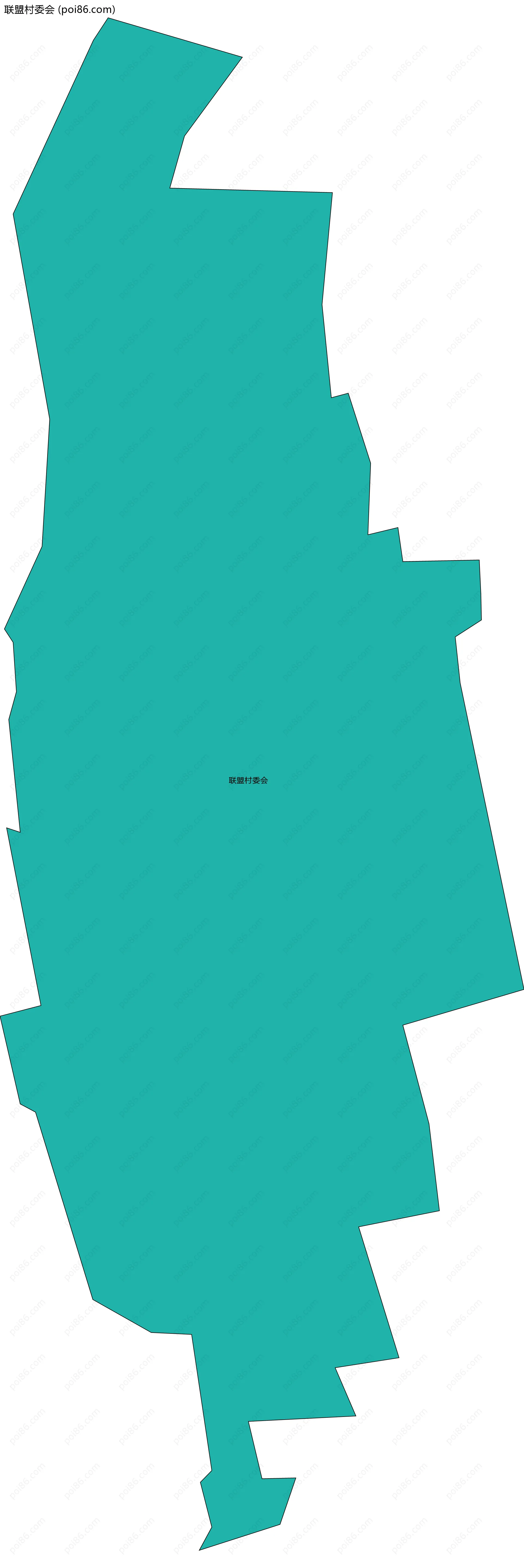 联盟村委会边界地图