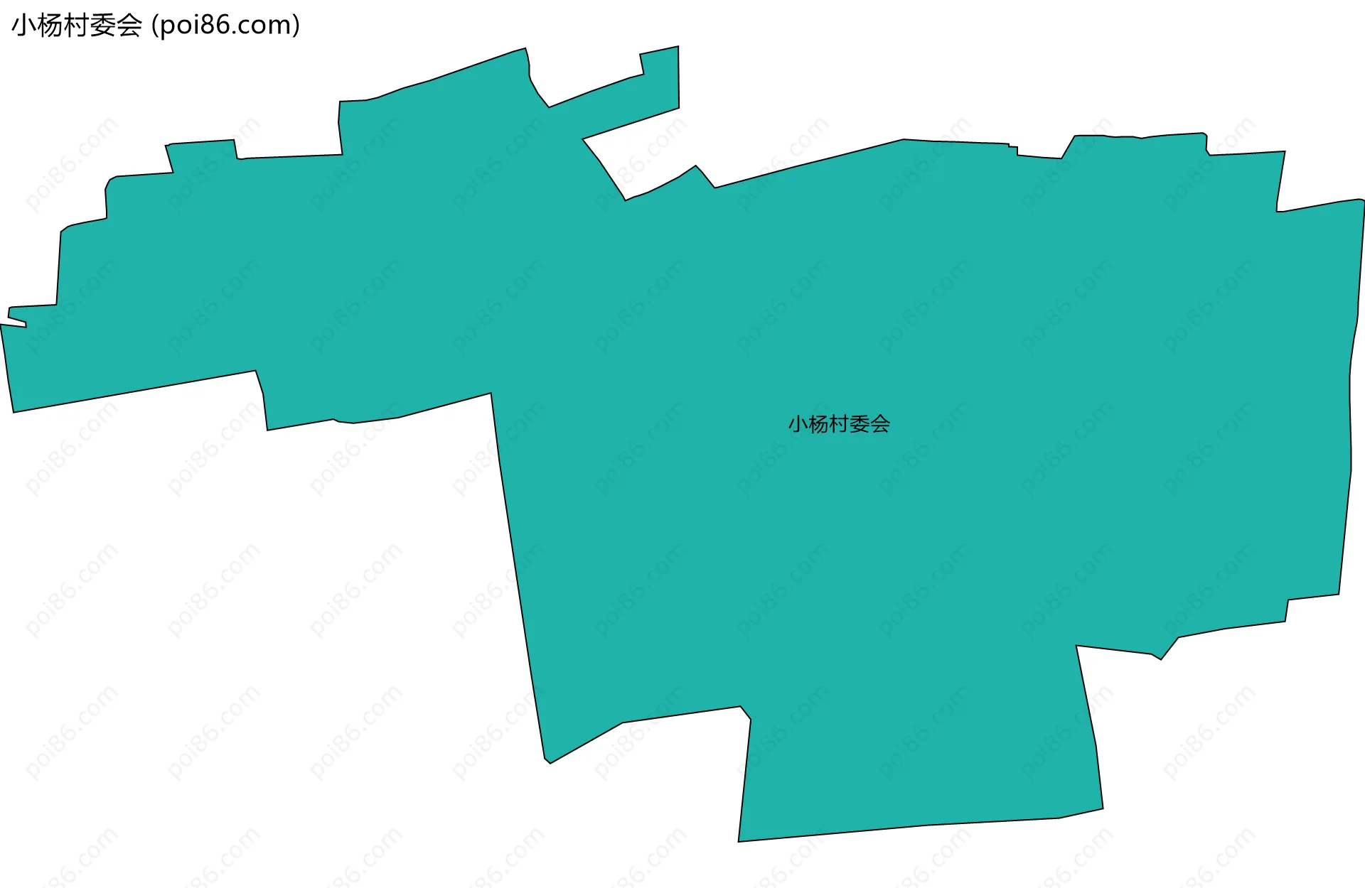 小杨村委会边界地图