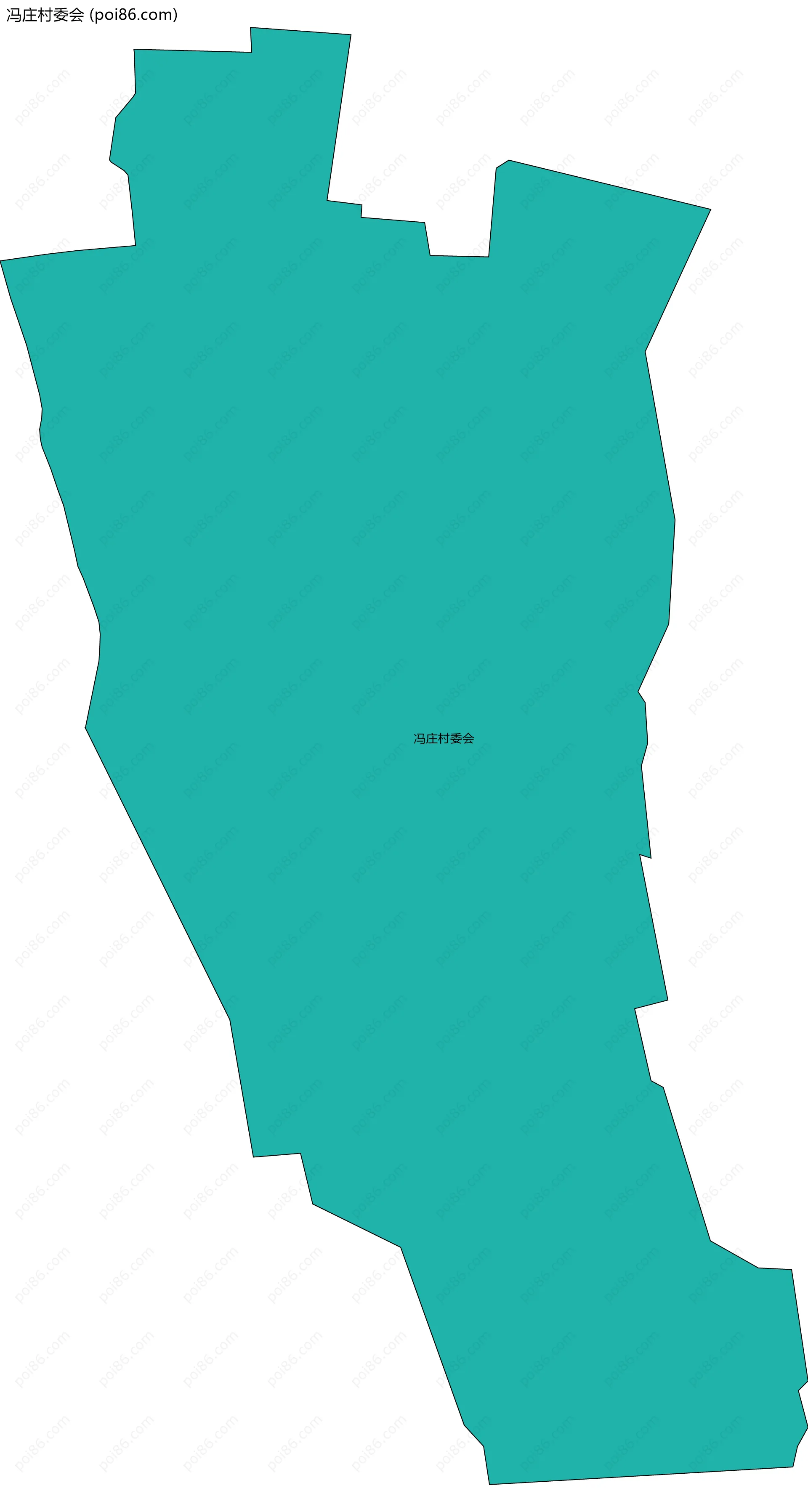 冯庄村委会边界地图