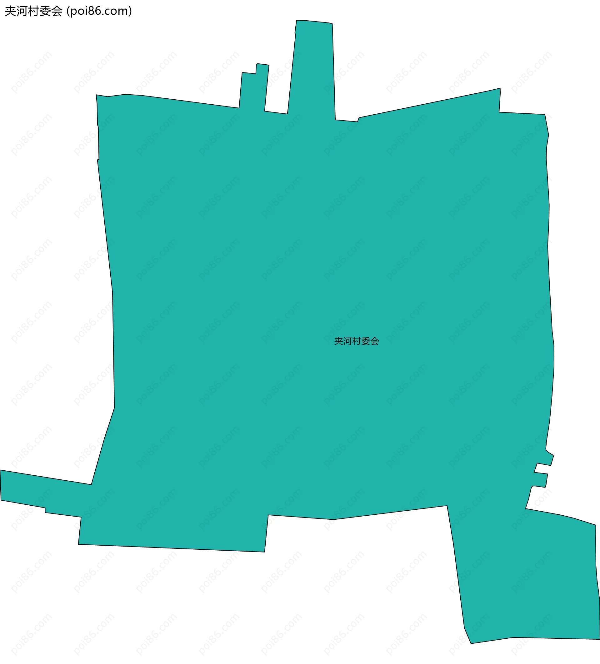 夹河村委会边界地图