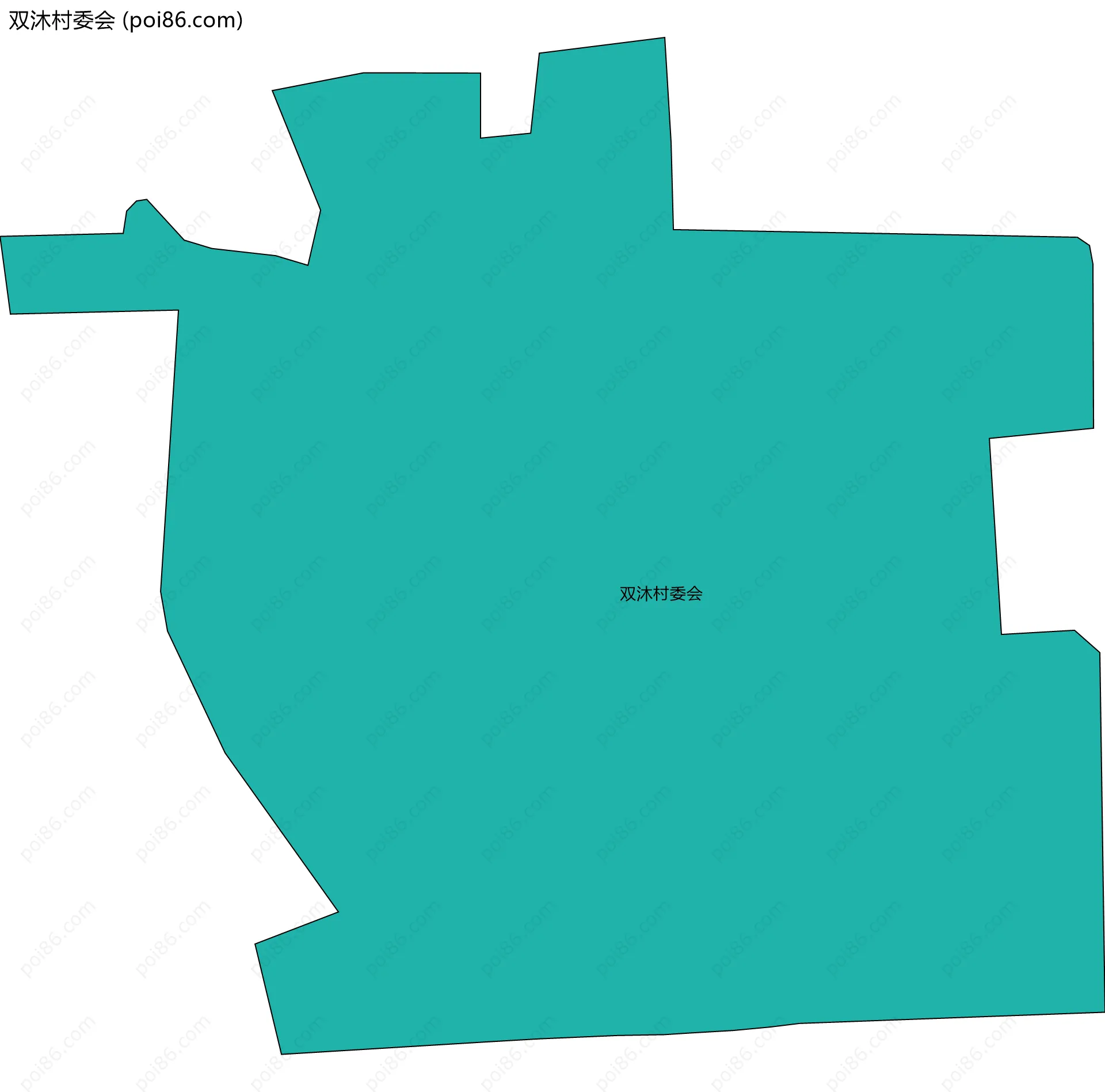 双沐村委会边界地图