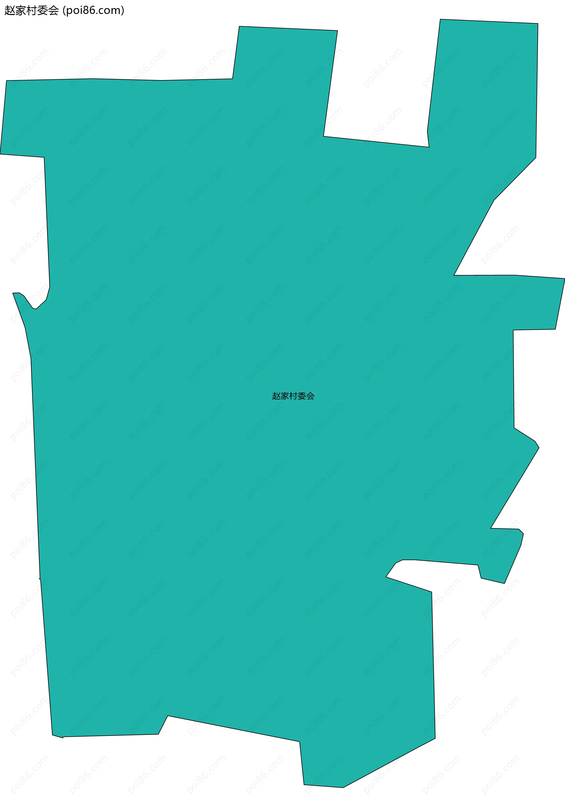 赵家村委会边界地图