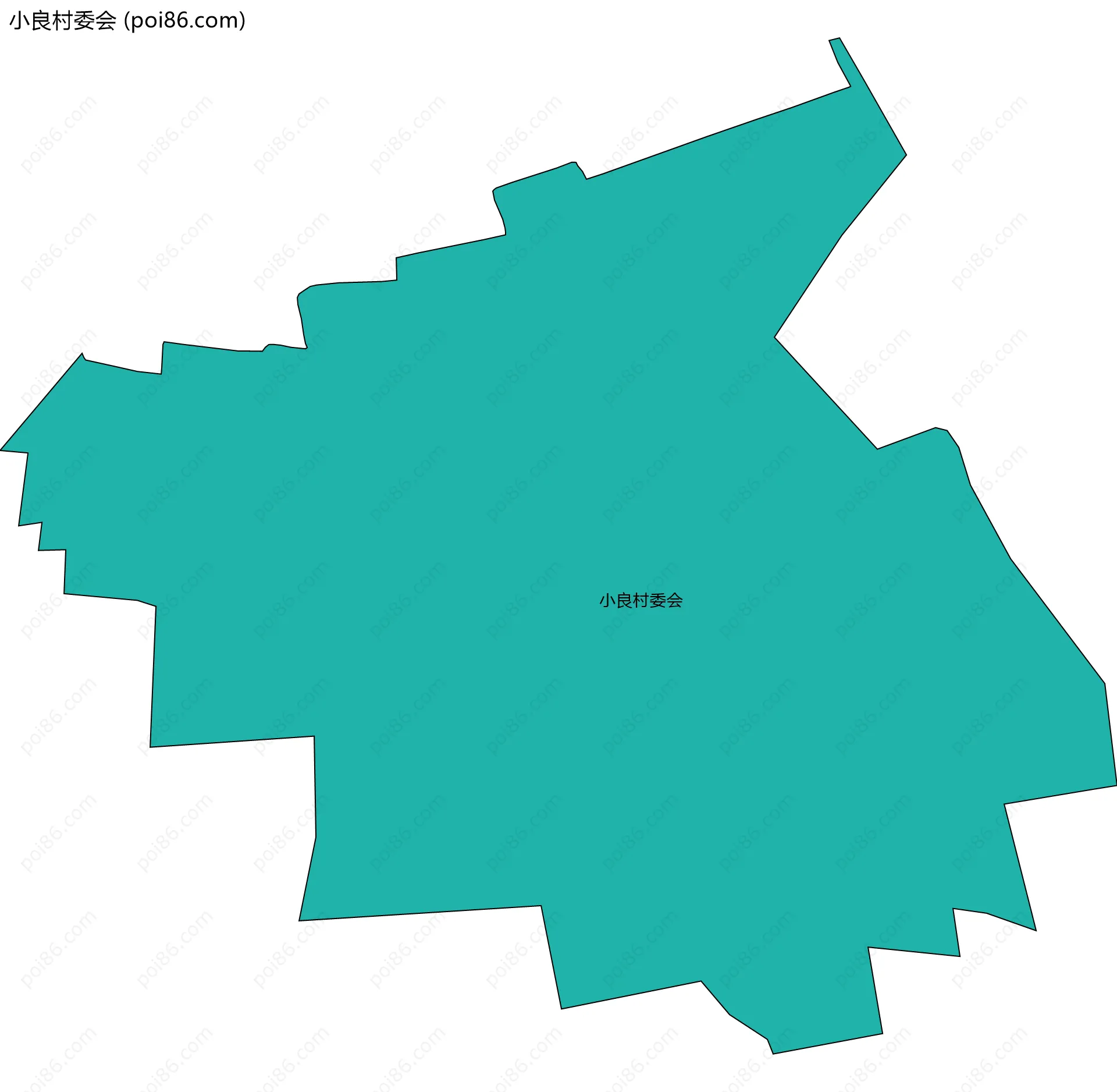 小良村委会边界地图