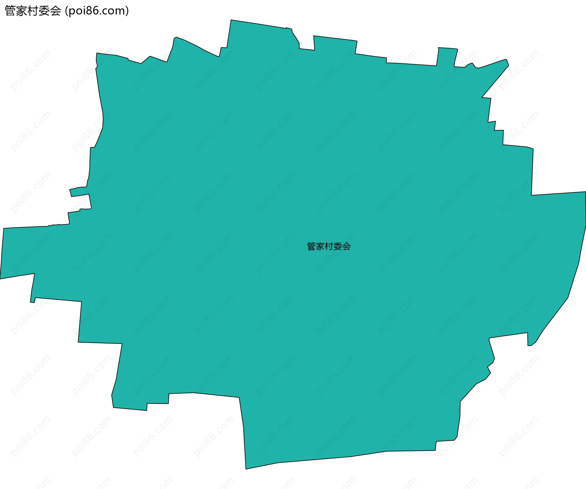 管家村委会边界地图