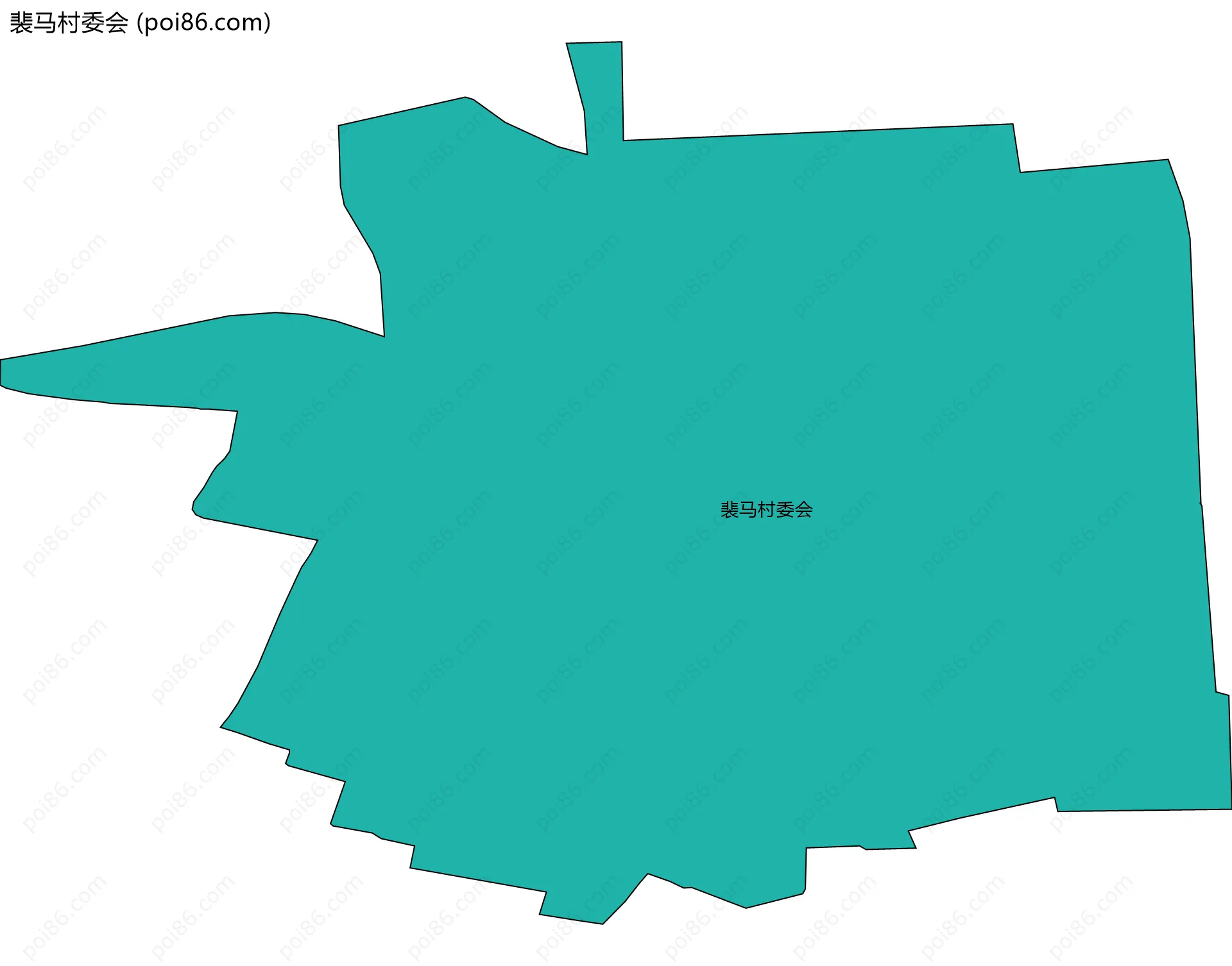 裴马村委会边界地图