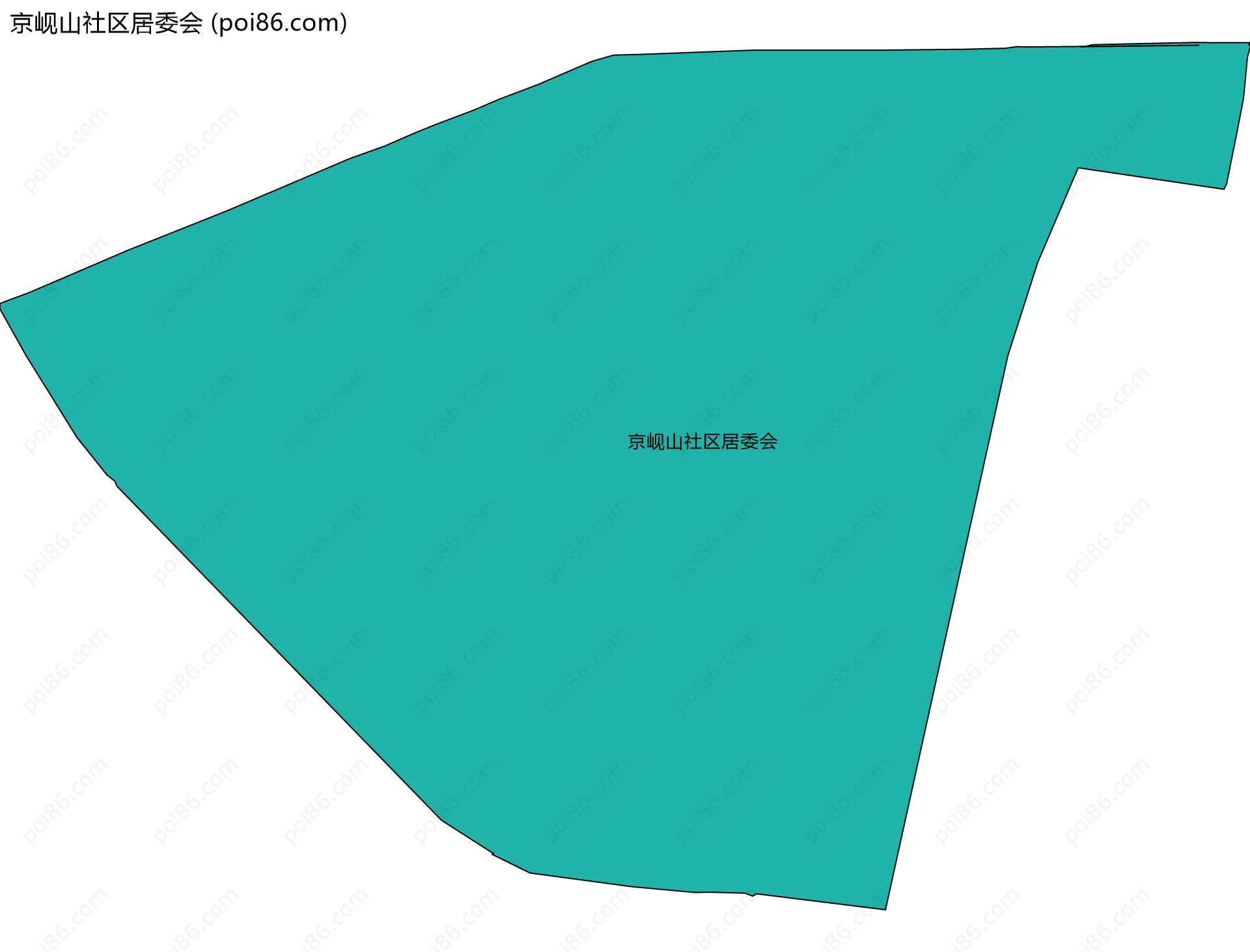 京岘山社区居委会边界地图