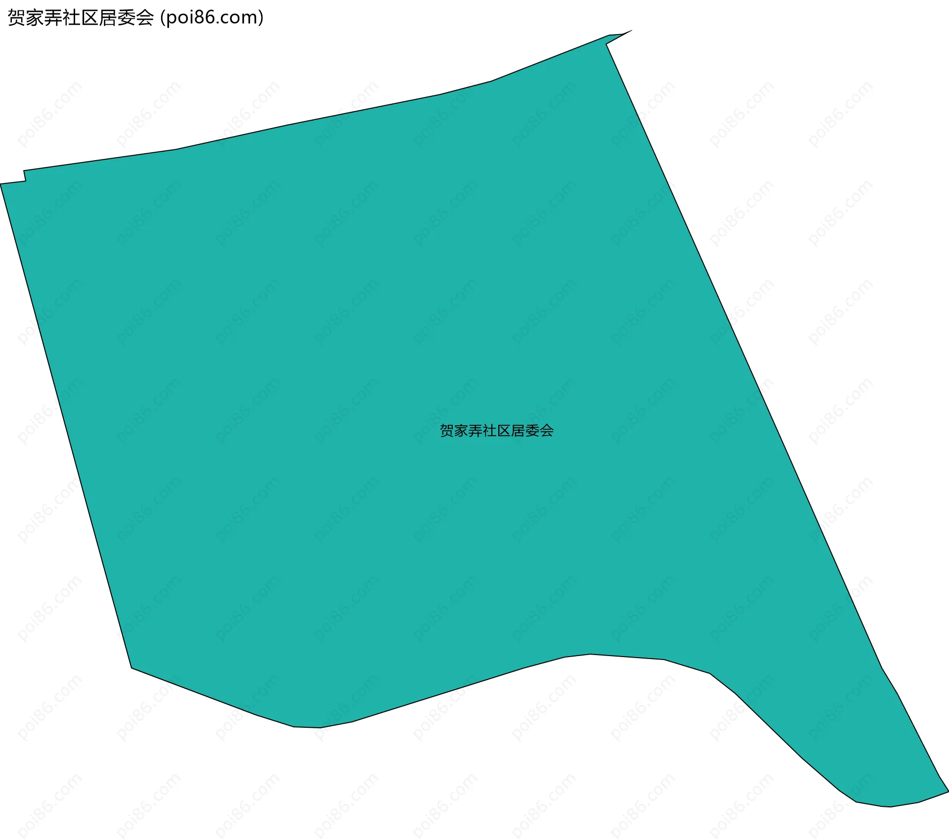 贺家弄社区居委会边界地图