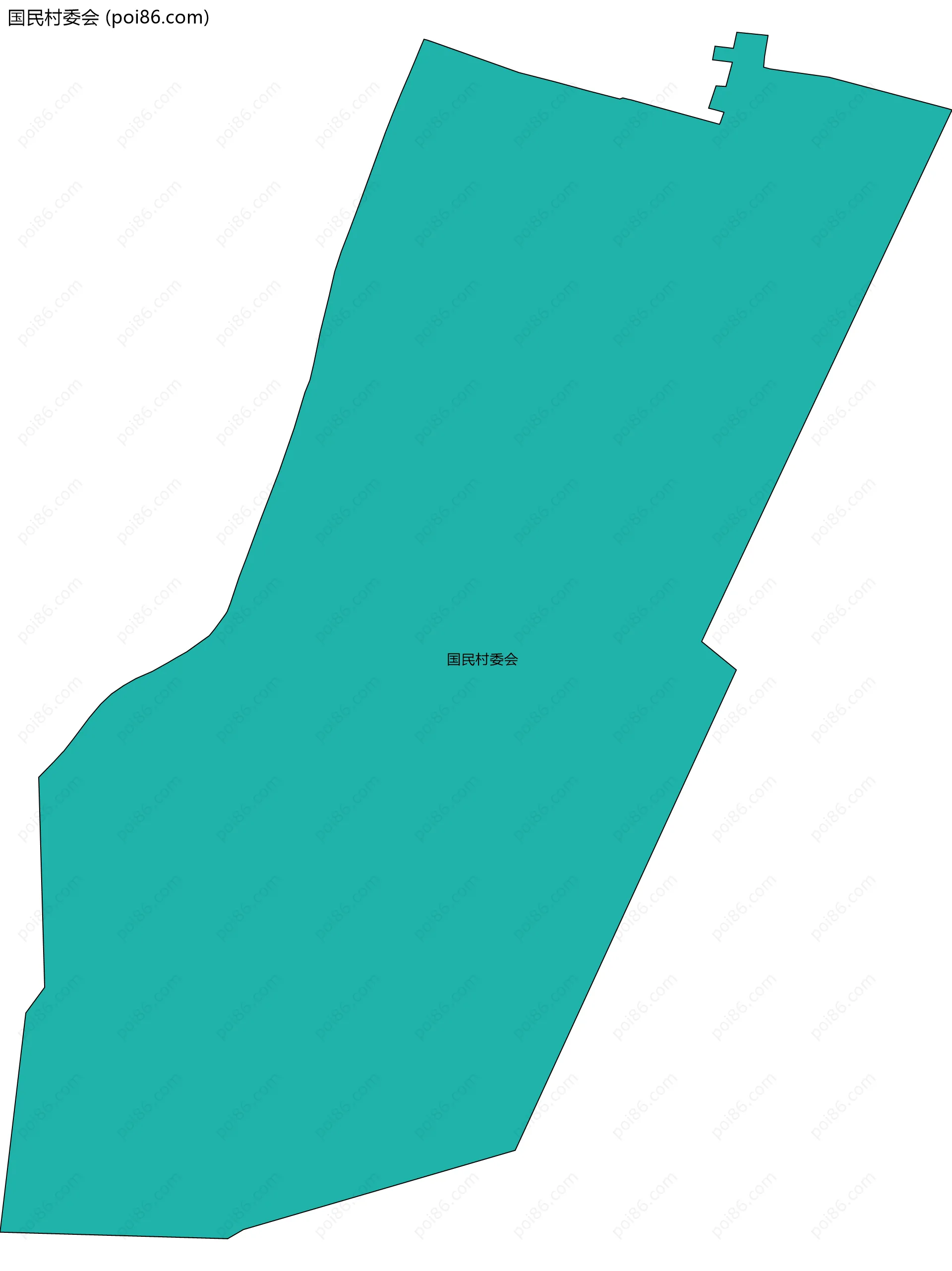 国民村委会边界地图