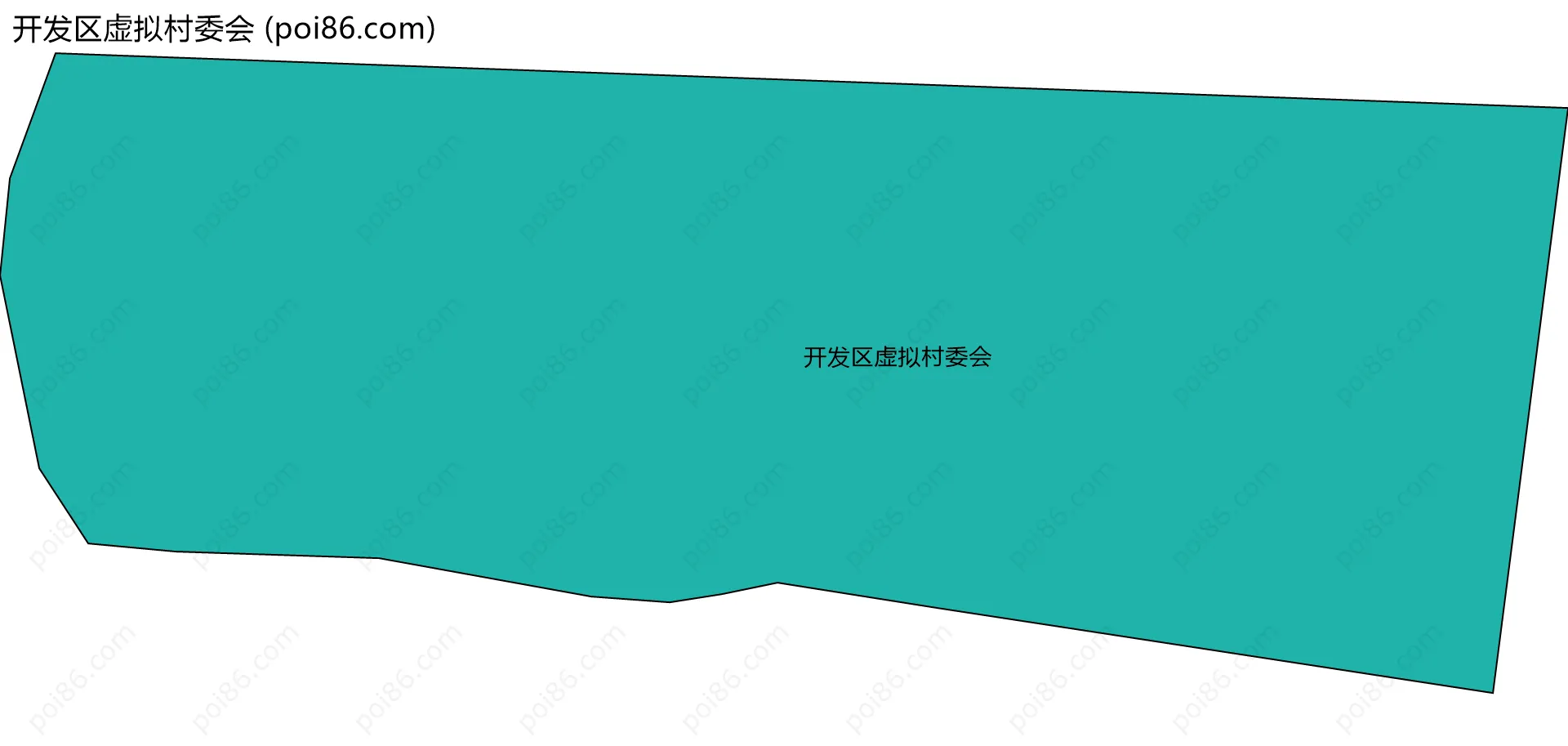 开发区虚拟村委会边界地图