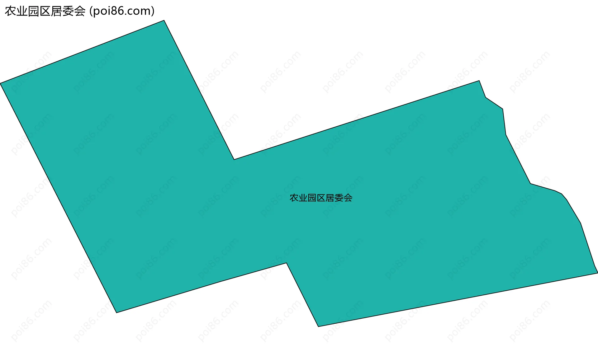 农业园区居委会边界地图
