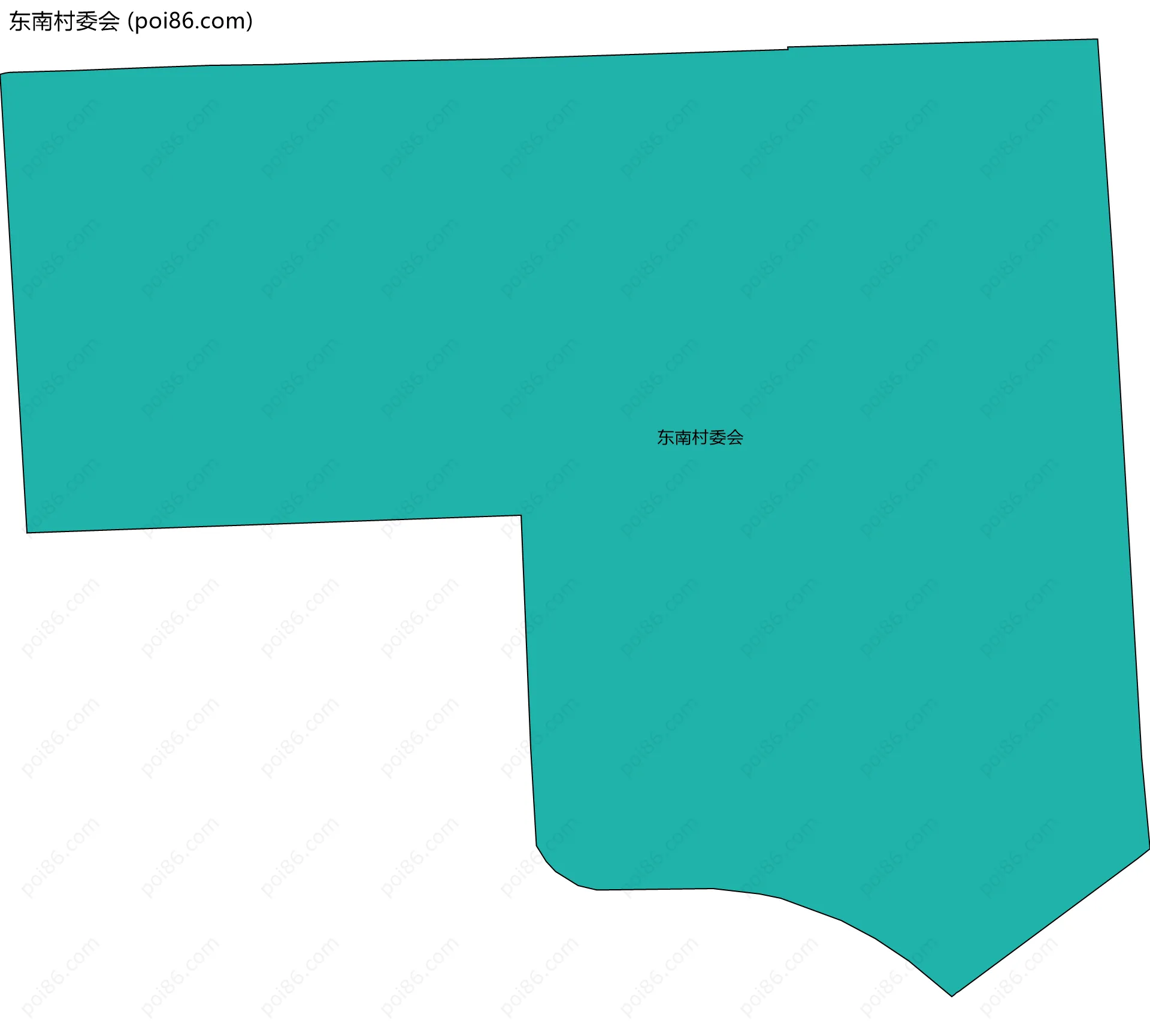 东南村委会边界地图